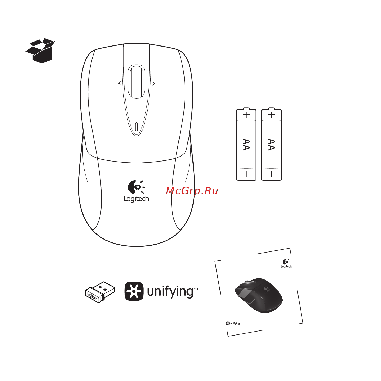 Logitech M525-Red (910-002685) Руководство по эксплуатации онлайн [2/80] 751223