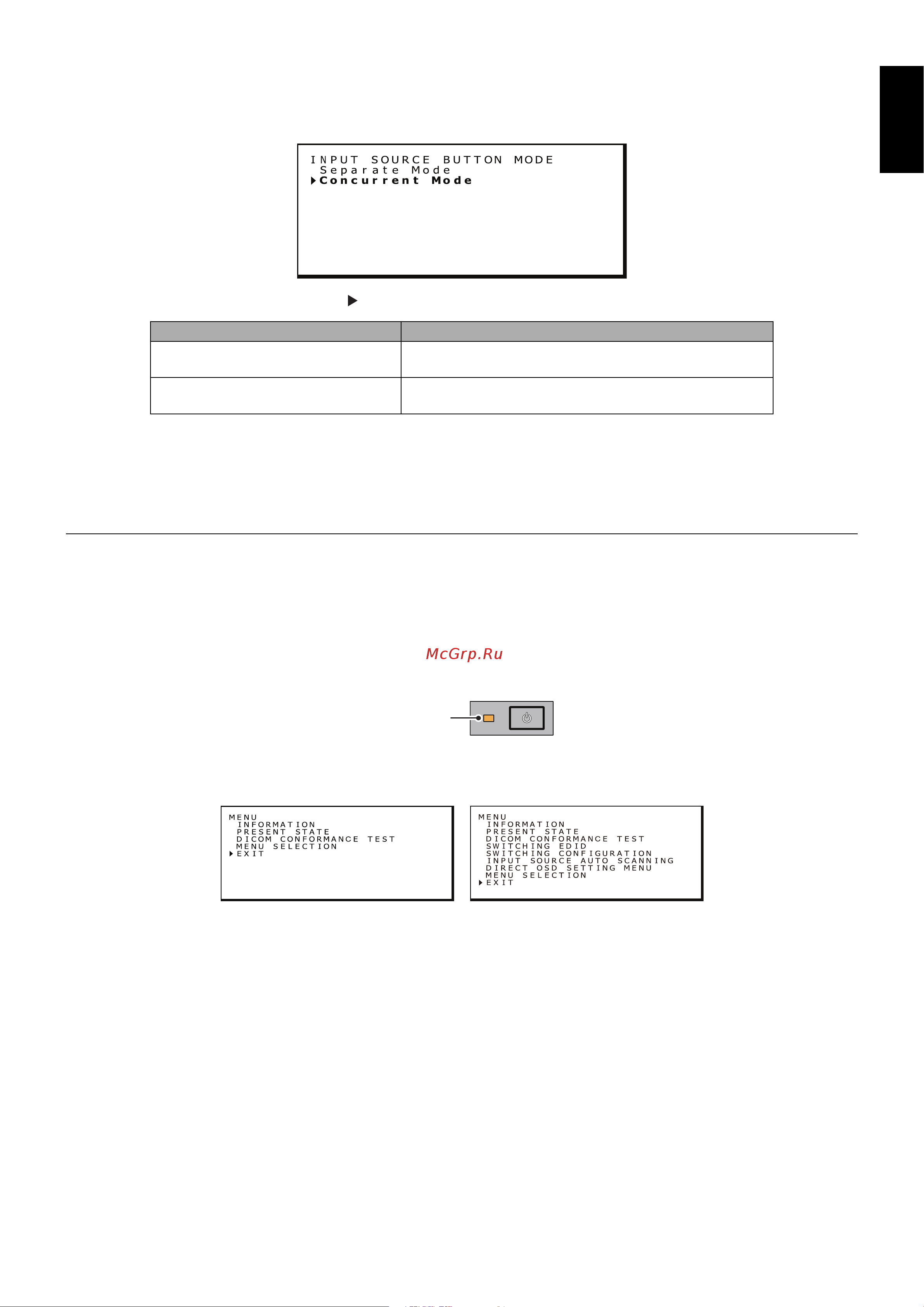 Nec MD302C6 [31/36] Selecting switching mode of an input signal