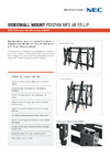 Nec Videowall Mount PD02VW MFS 46 55 P Руководство по эксплуатации