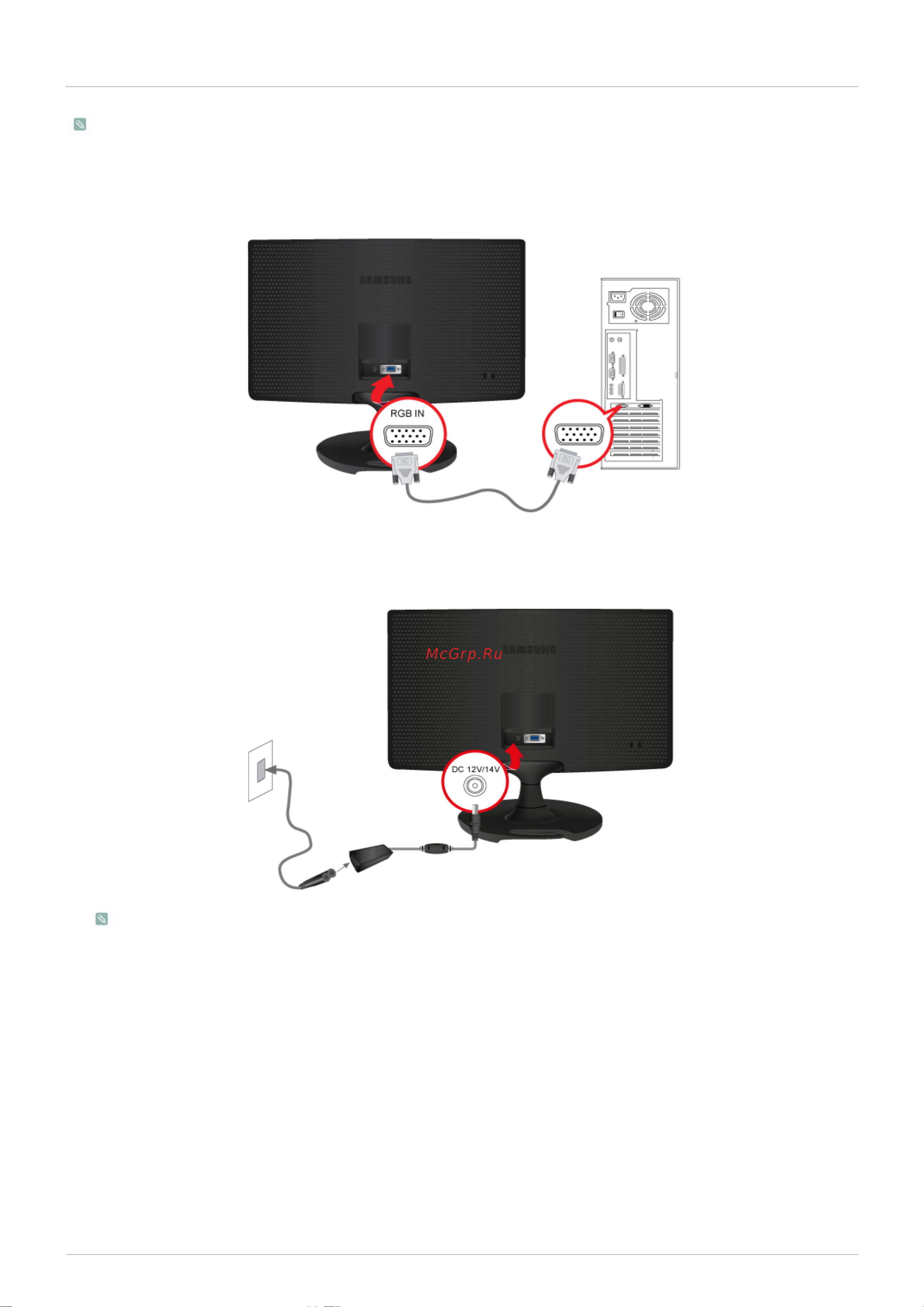 Samsung S22A100N [15/36] 3 подключение к компьютеру