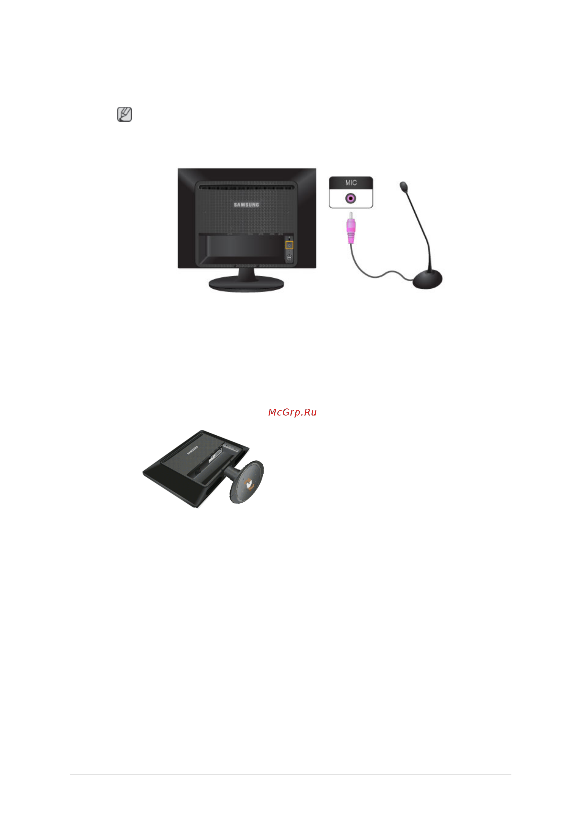 Samsung 2263UW [21/93] Подключение mic