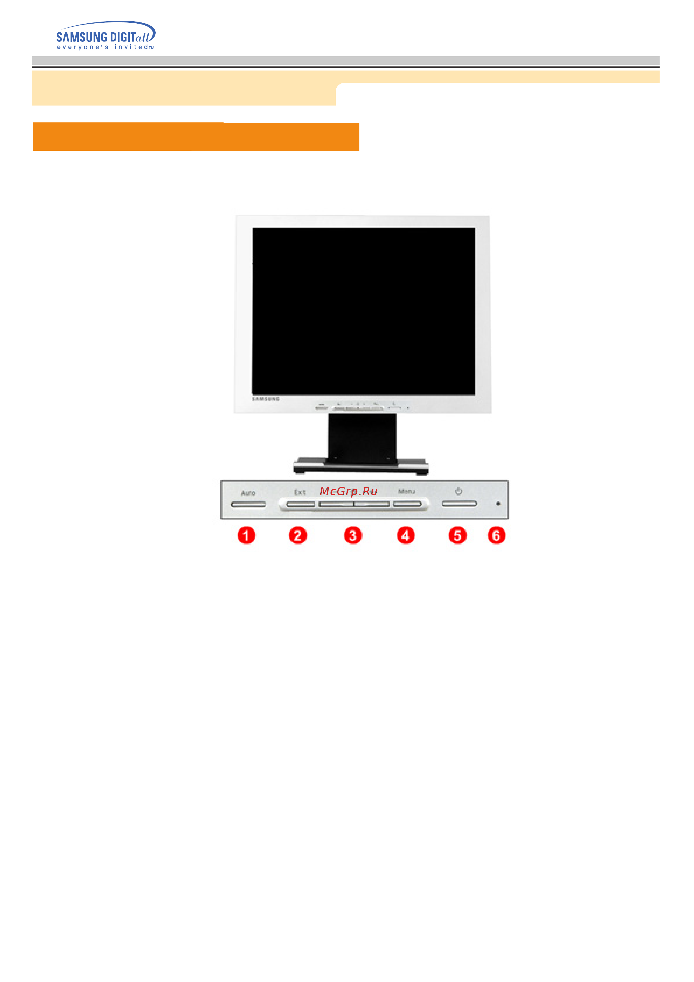 Samsung 172T [12/53] Передняя панел