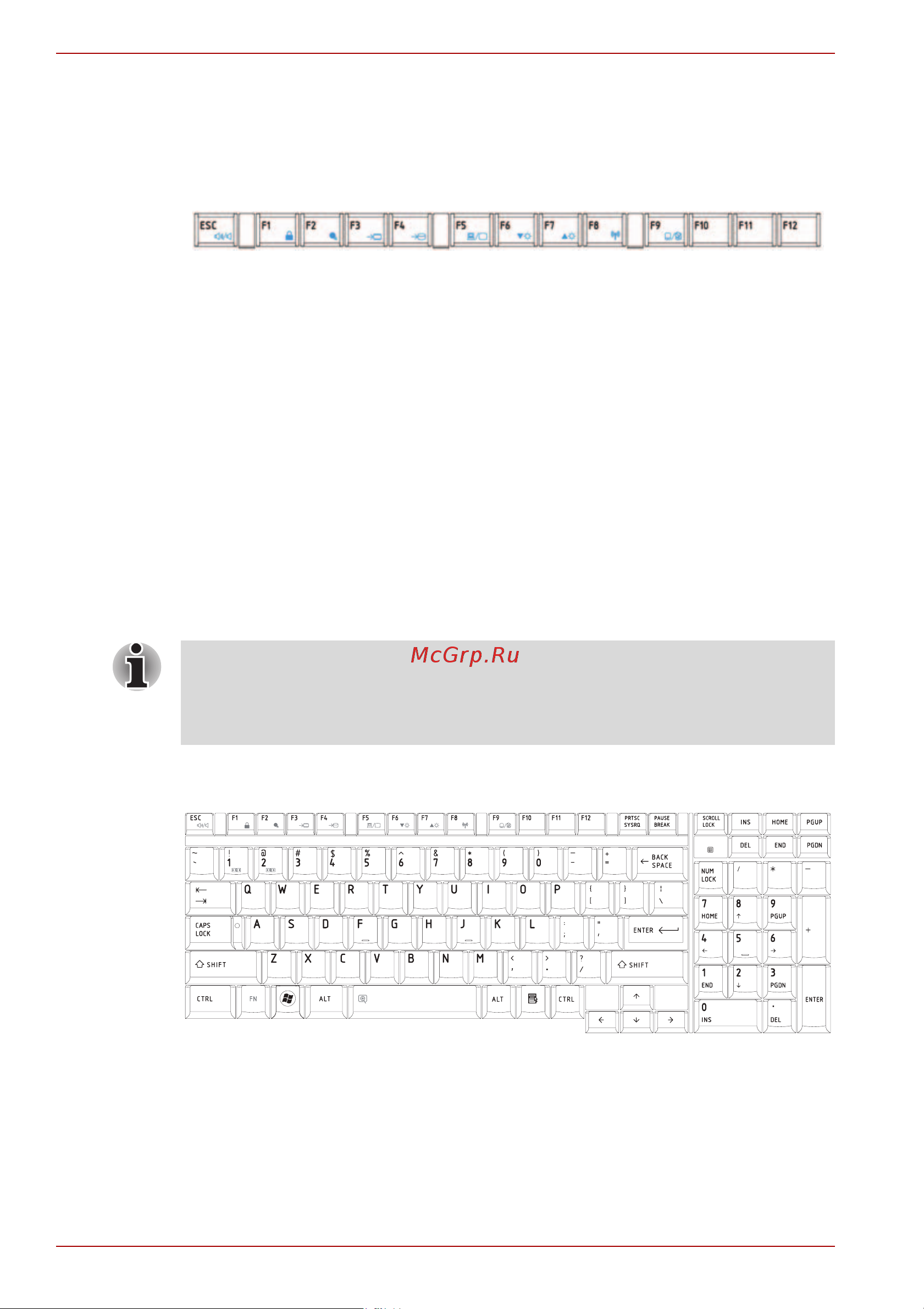 Toshiba Satellite L500-1WP [118/228] Имитация использования расширенной клавиатуры