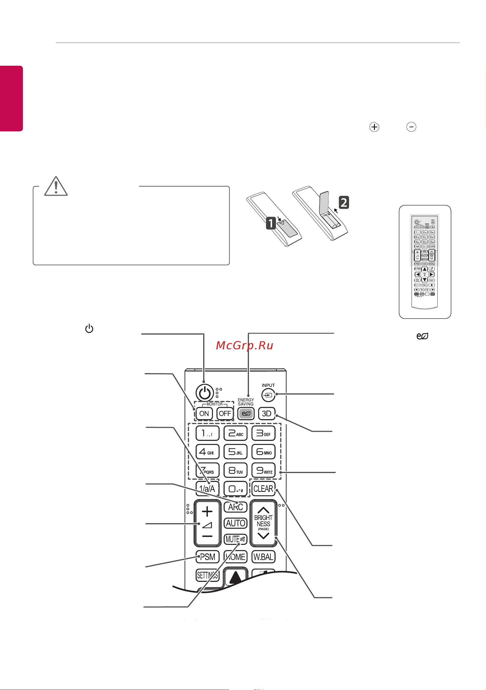 LG 42LS55A [12/65] Caution
