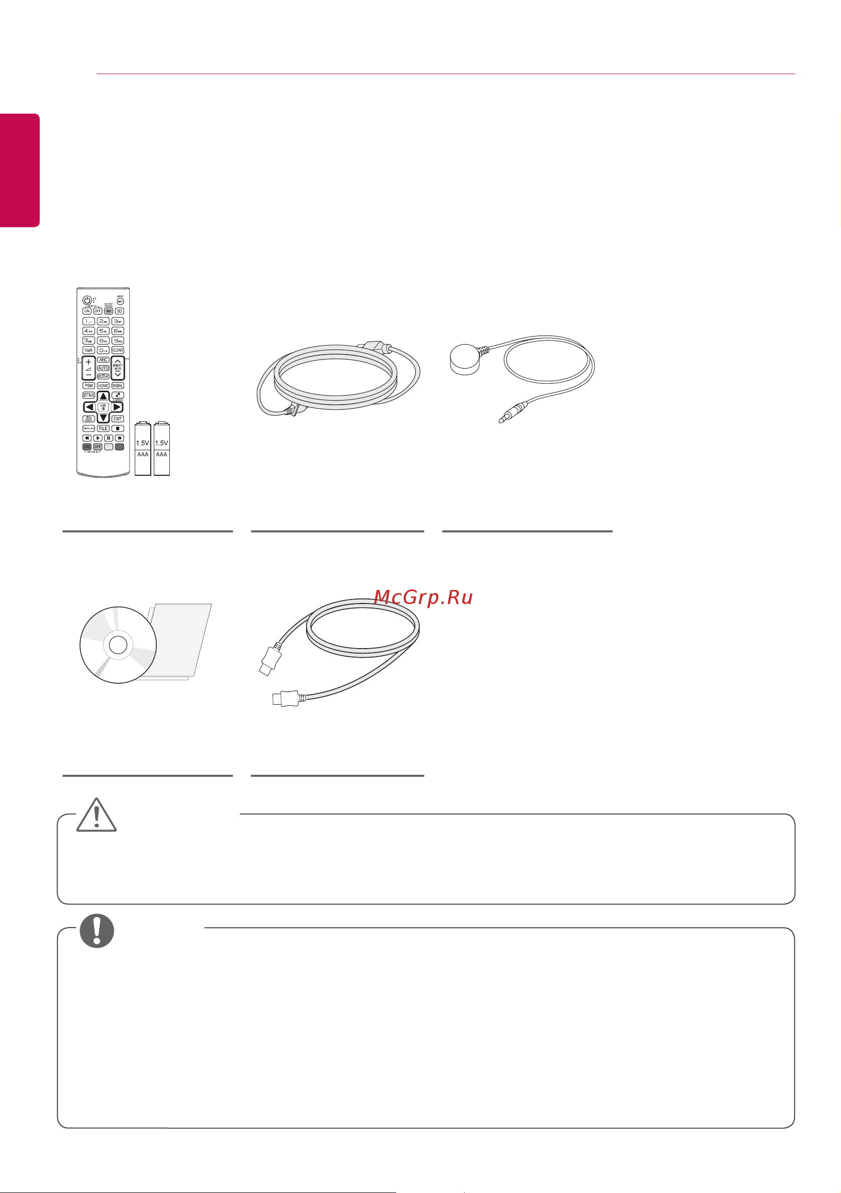 LG 42LS55A [4/65] Assembly and preparation