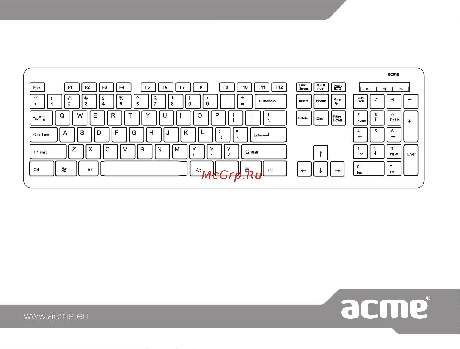 Acme WS06 Piano Руководство по эксплуатации онлайн