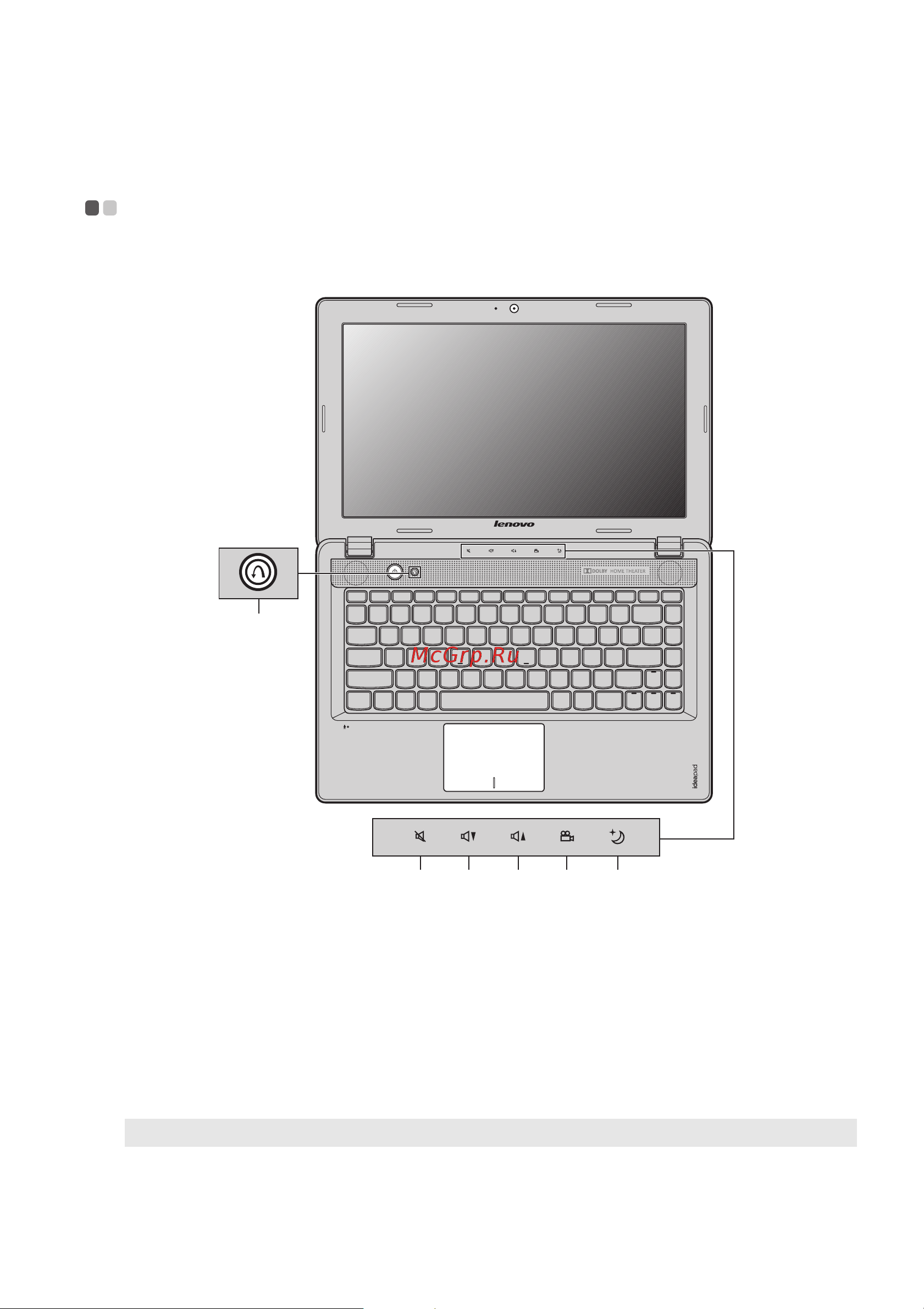 Lenovo IdeaPad Z485 [23/59] Special keys and buttons