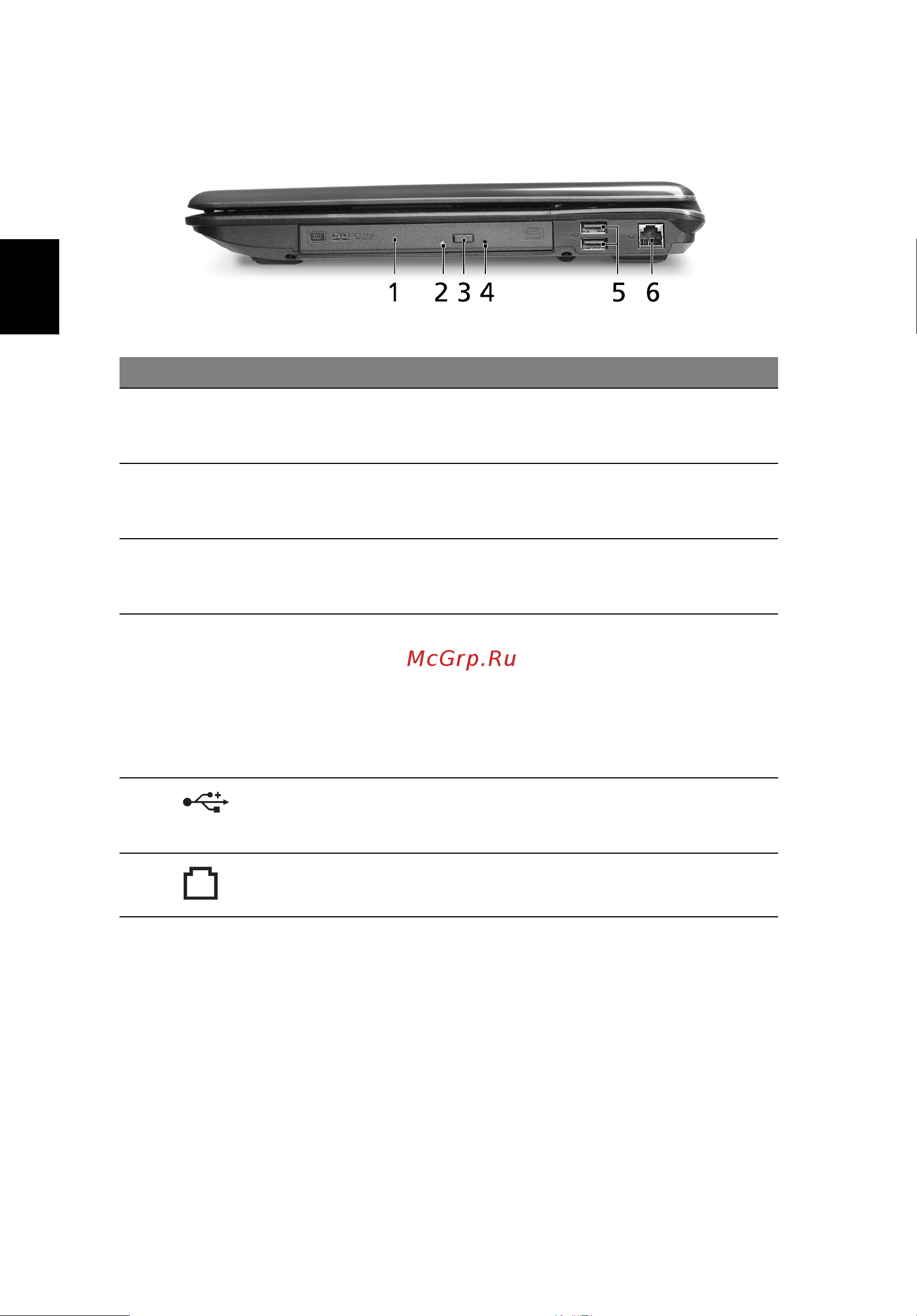 Acer Aspire 5730Z [8/11] Вид справа