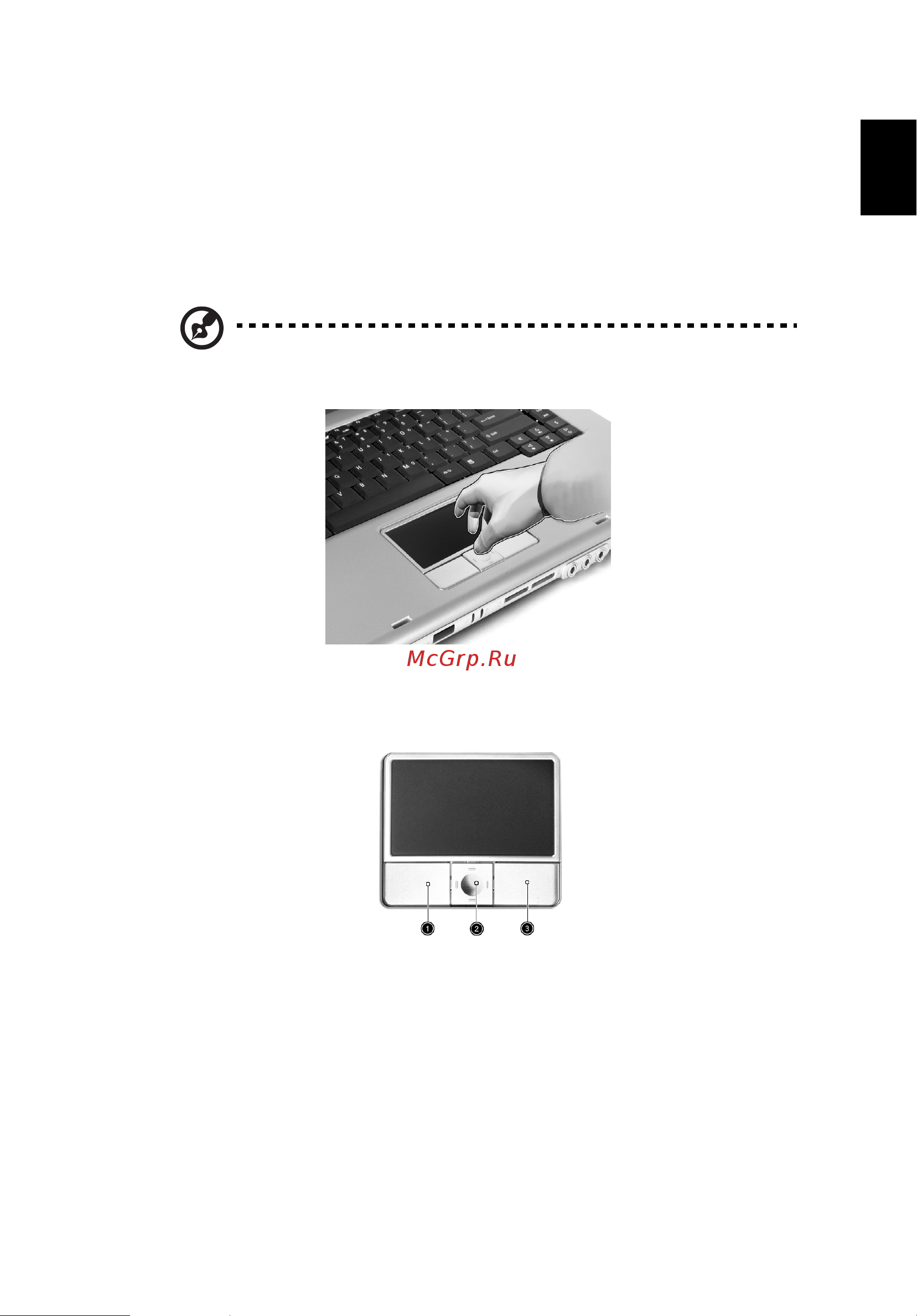 Acer Extensa 3000 [31/100] Сенсорная панель