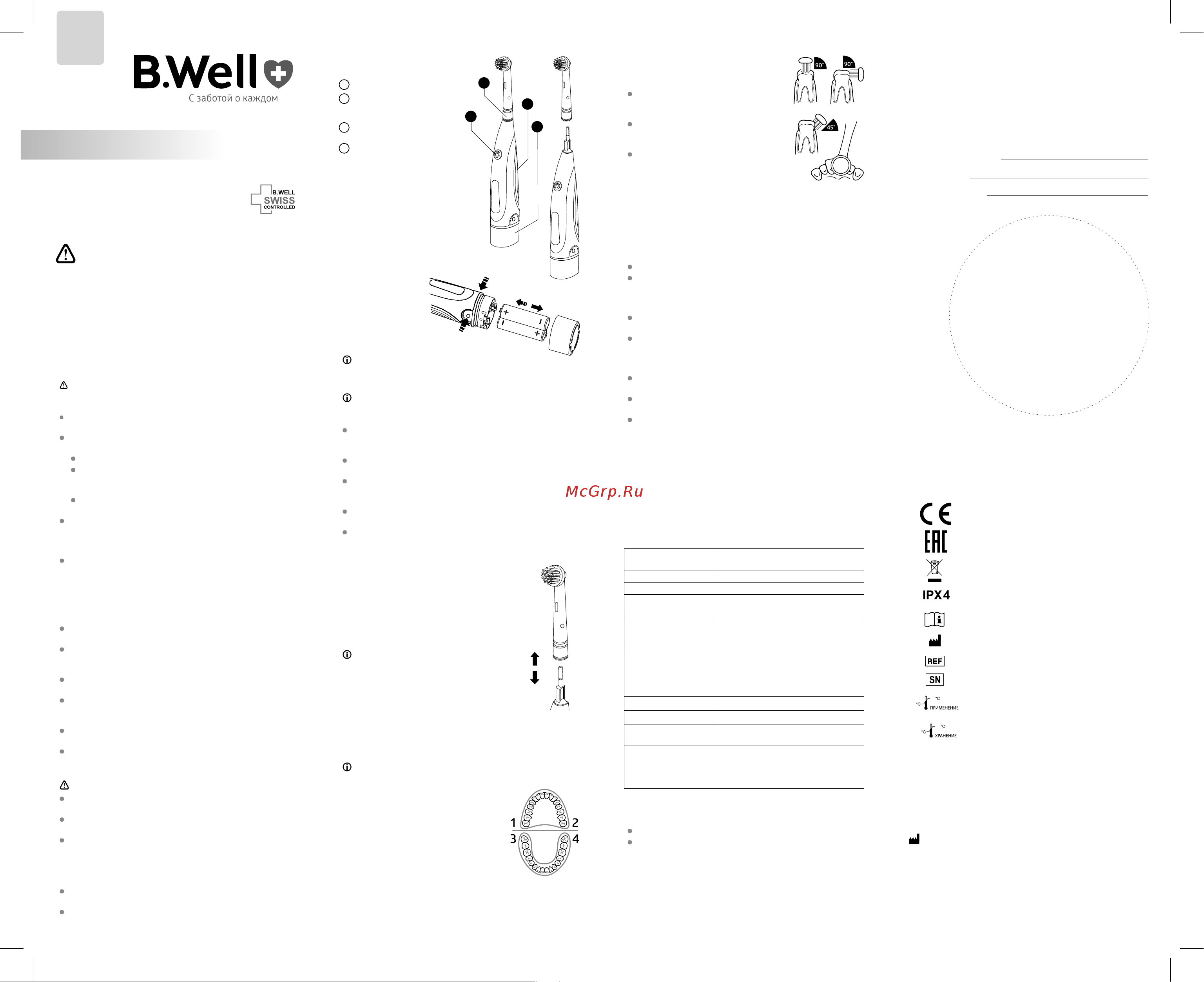 B.Well PRO-810 Руководство по эксплуатации онлайн