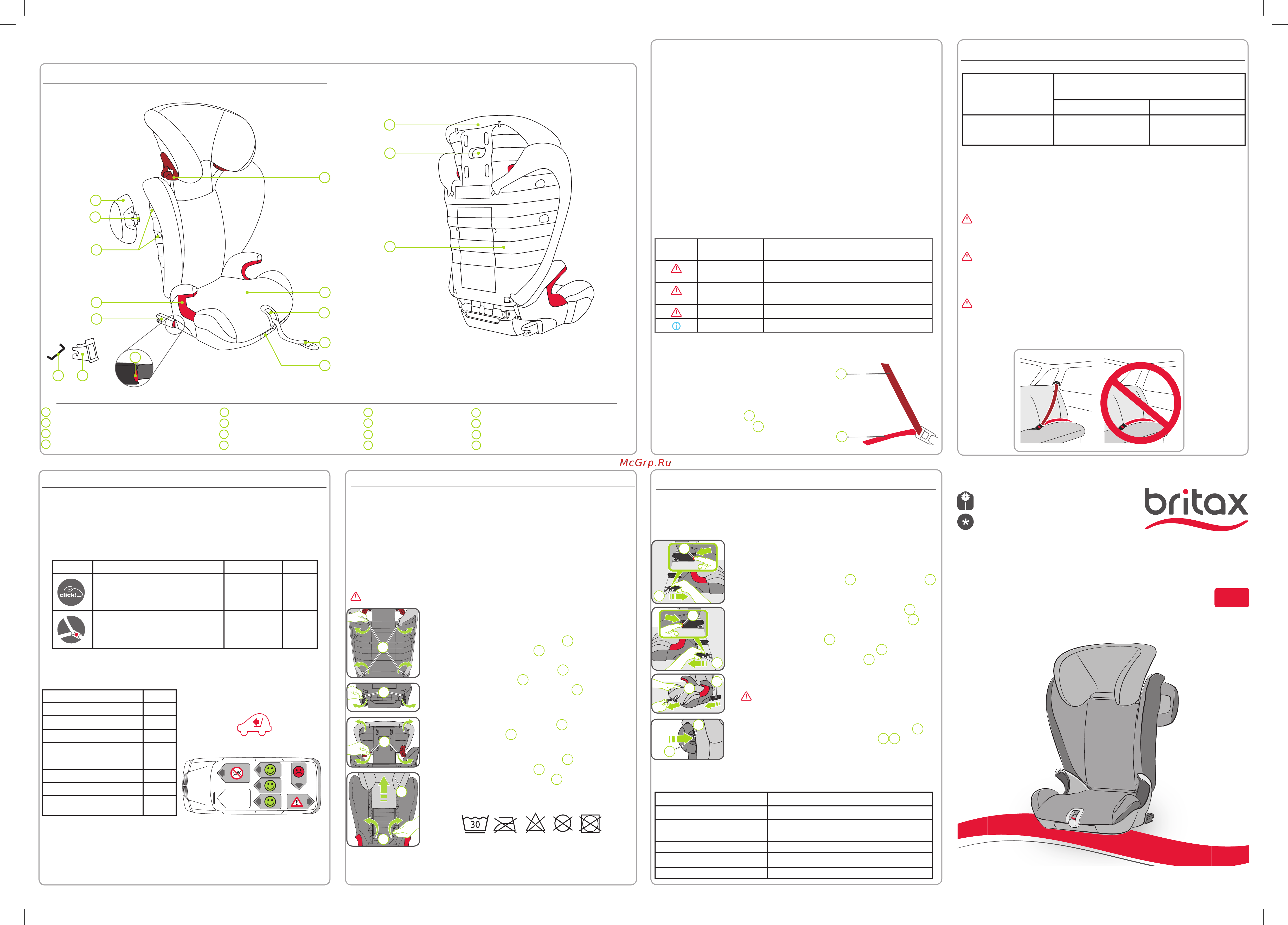 Britax Roemer Kidfix SL Series Storm Trendline Руководство по эксплуатации онлайн