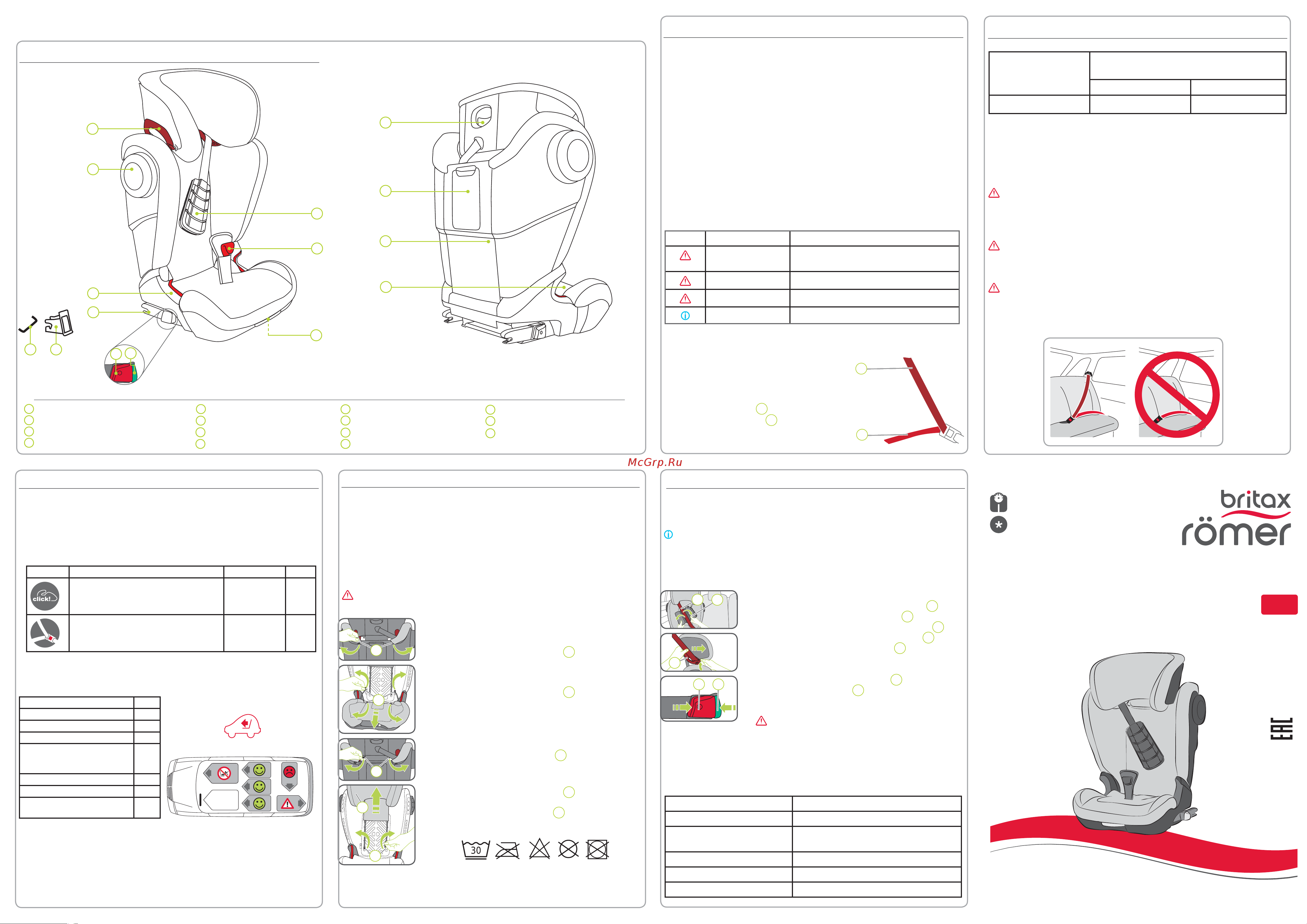 Britax Roemer Kidfix III S Cool Flow - Special Highline Руководство по эксплуатации онлайн