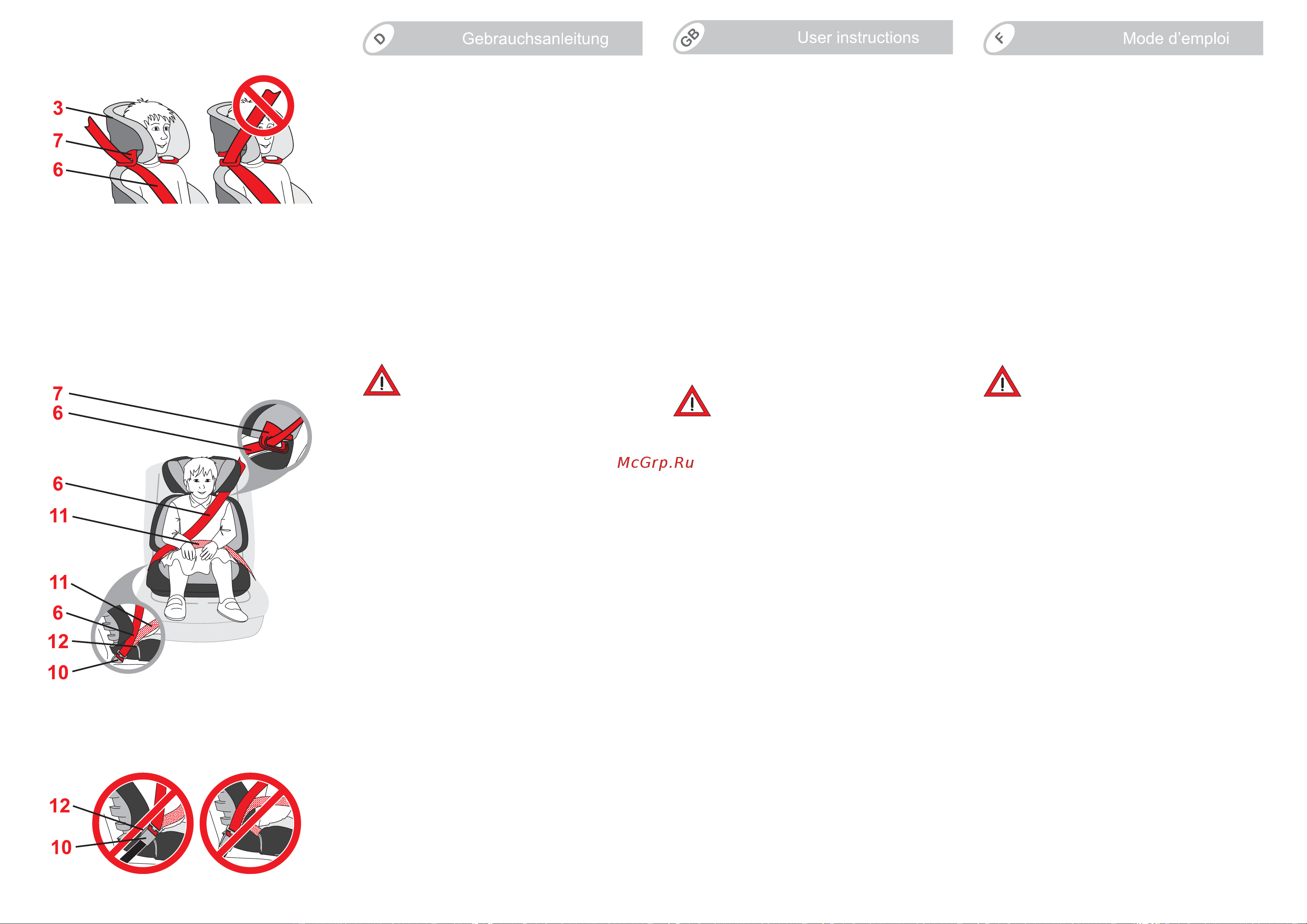 Britax Roemer Adventure Cosmos Trendline [10/56] Checklist to ensure that your child is buckled up correctly