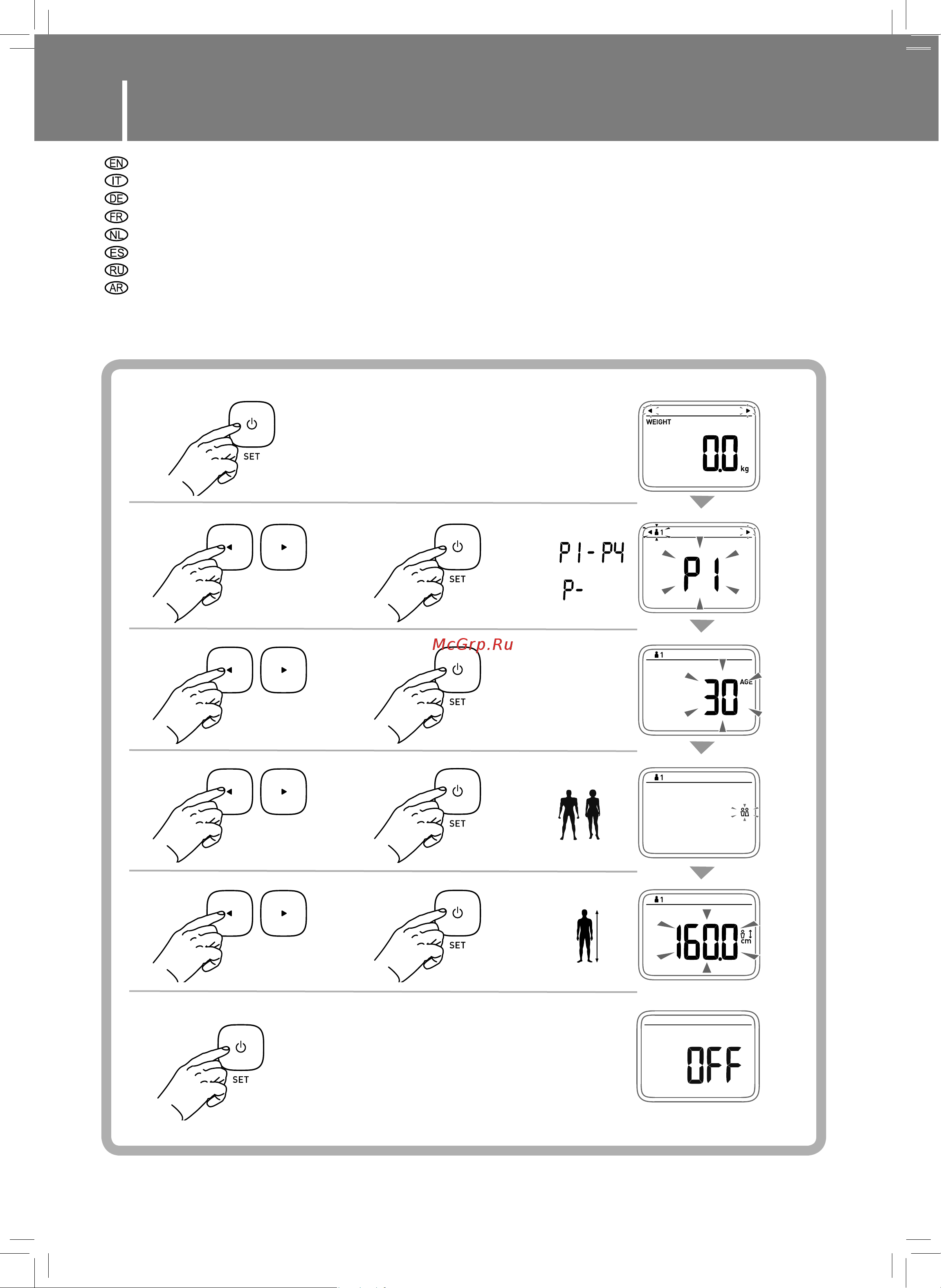 Omron BF214 [4/22] Age età alter âge leeftijd