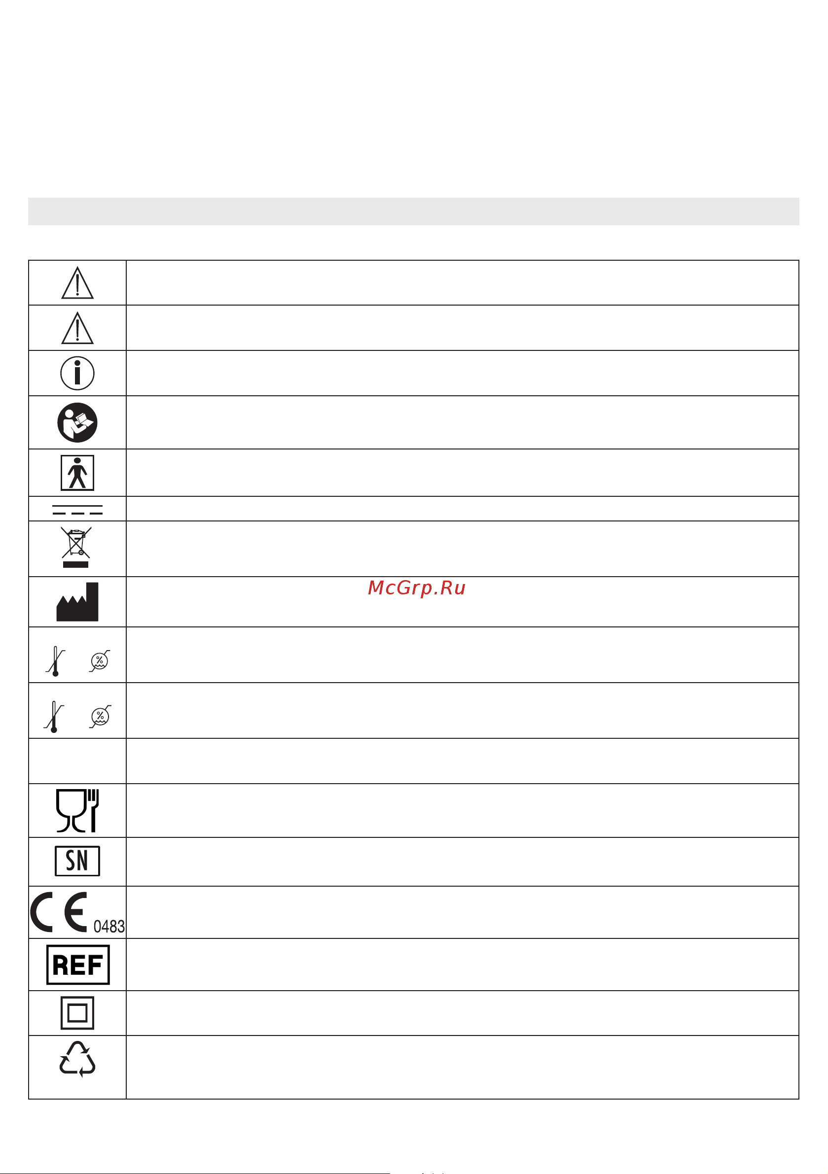 Beurer BY40 [15/104] Signs and symbols