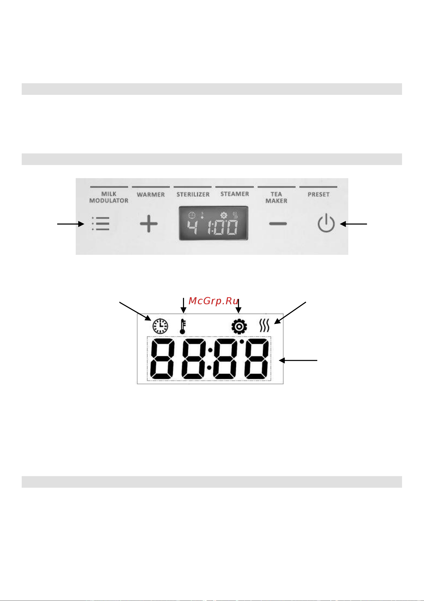 Gorenje K10BY [97/101] Bedienfeld und lcd display