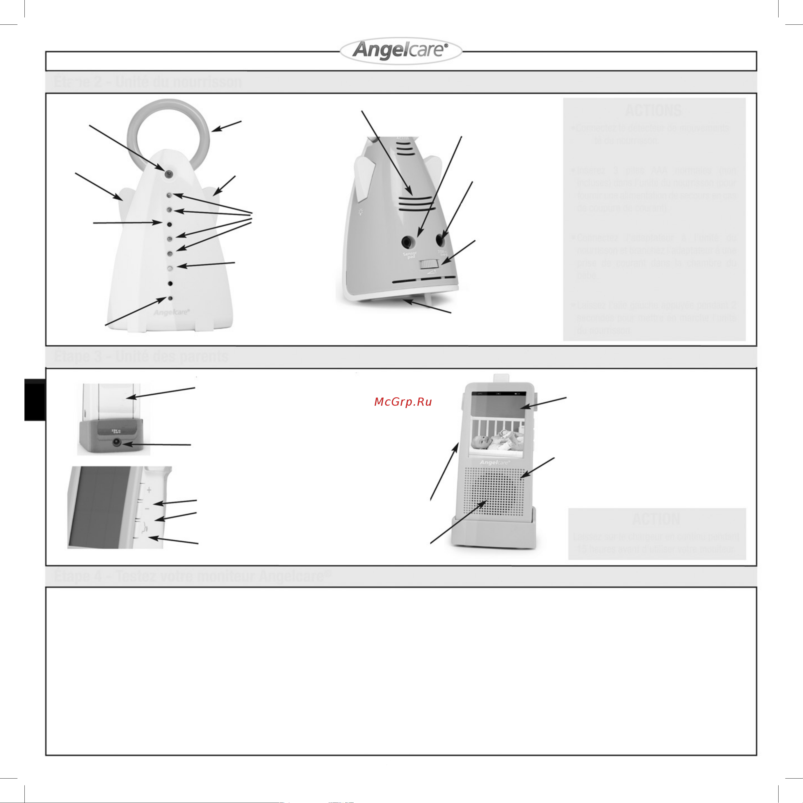 Angelcare AC1100 [4/9] Блок ребенка