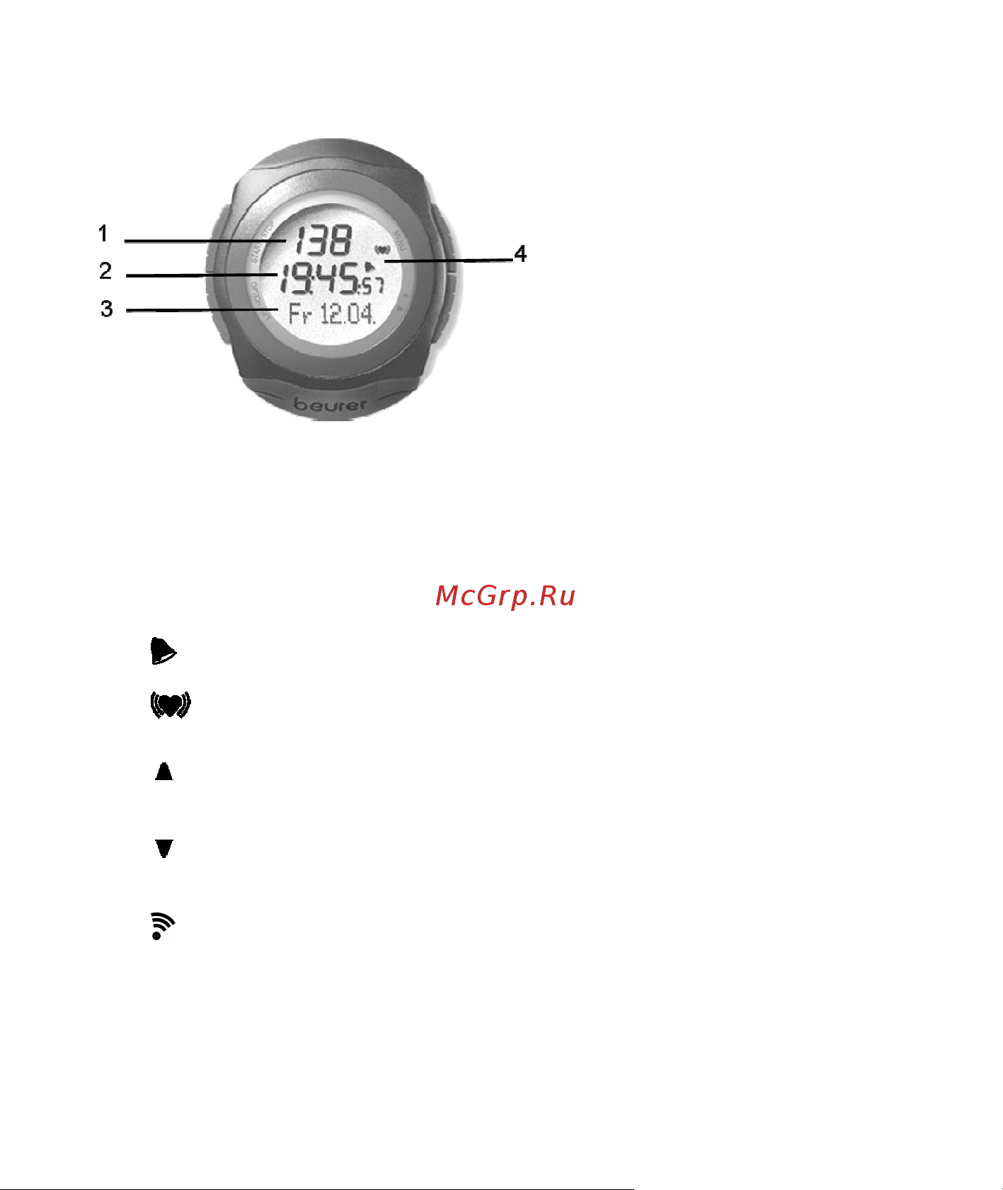 Beurer PM55 [15/48] Дисплей