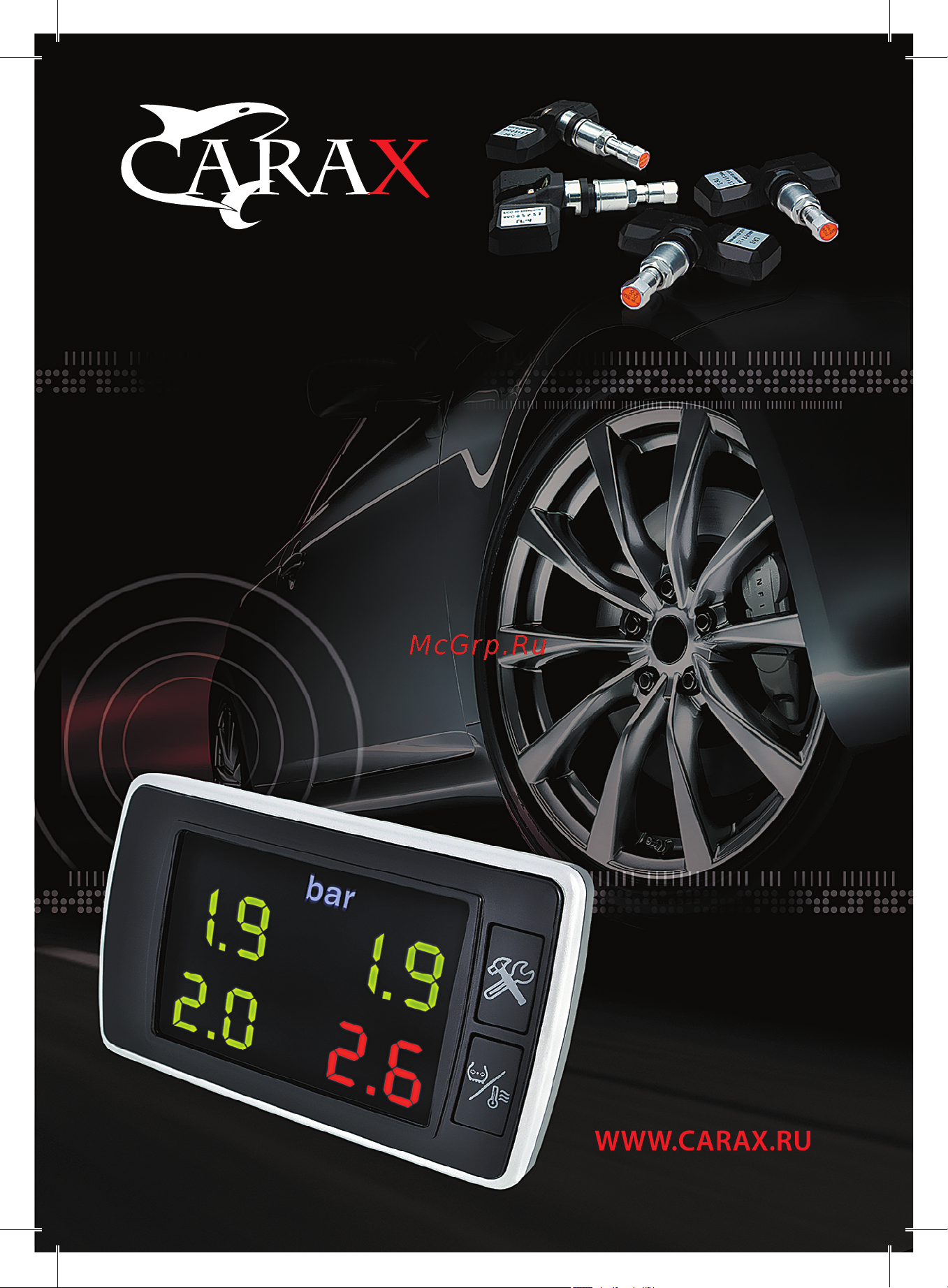 Carax TPMS CRX-1001 Руководство по эксплуатации онлайн