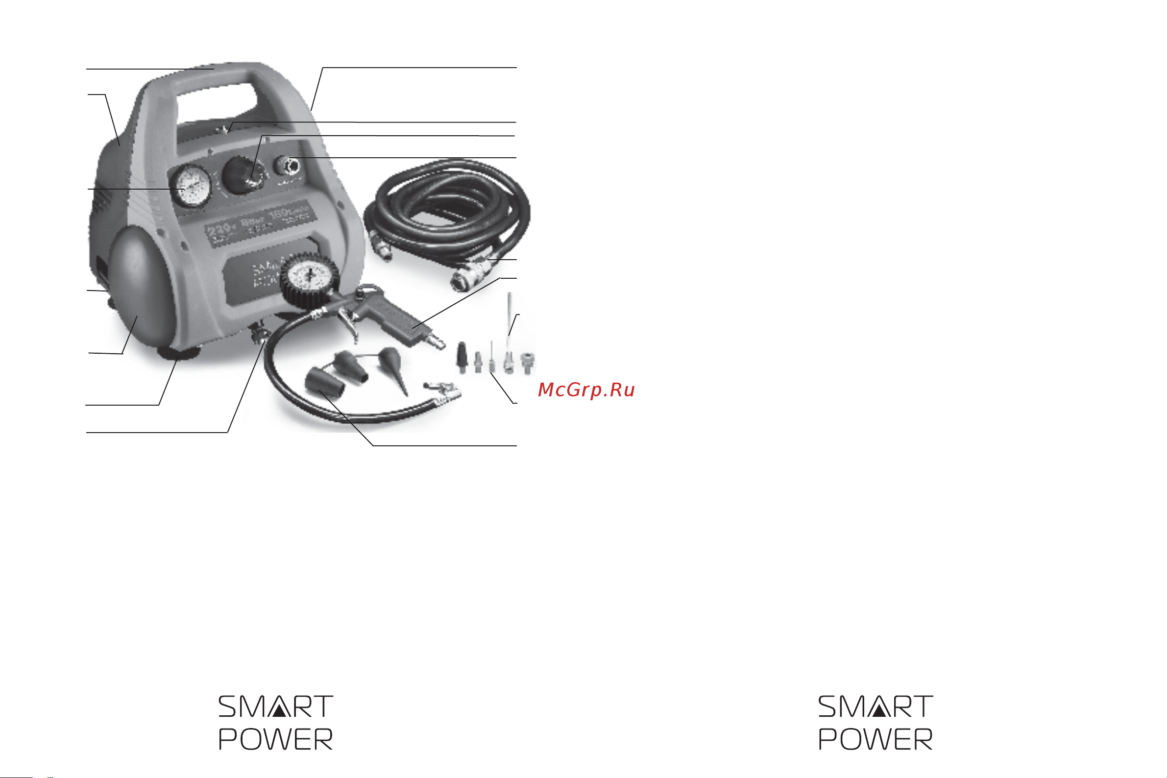 Berkut SMART POWER SAC-280 [2/7] Благодарим вас за покупку универсального воздушного компрессора smart power sac 280 торговой марки berkut универсальный безмасляный компрессор бытового назначения smart power sac 280 снабжен резервуаром 6 литров и предназначен для выработки сжатого воздуха от электросети 220 вольт и служит для подключения и использования пневмоаксессуаров и пневмоинструмента