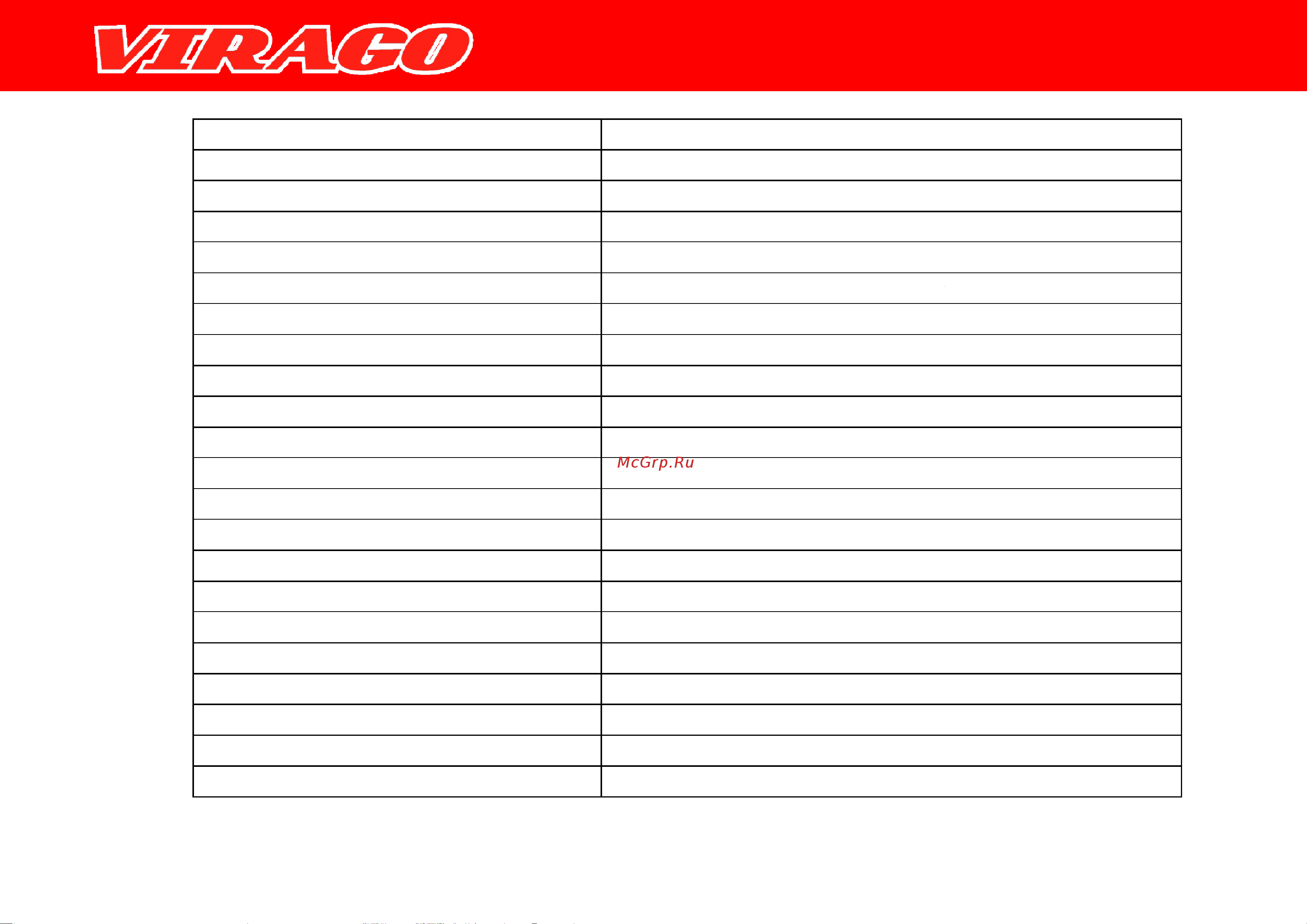 IRBIS MOTORS IRBIS Virago 110 [13/42] Характеристики