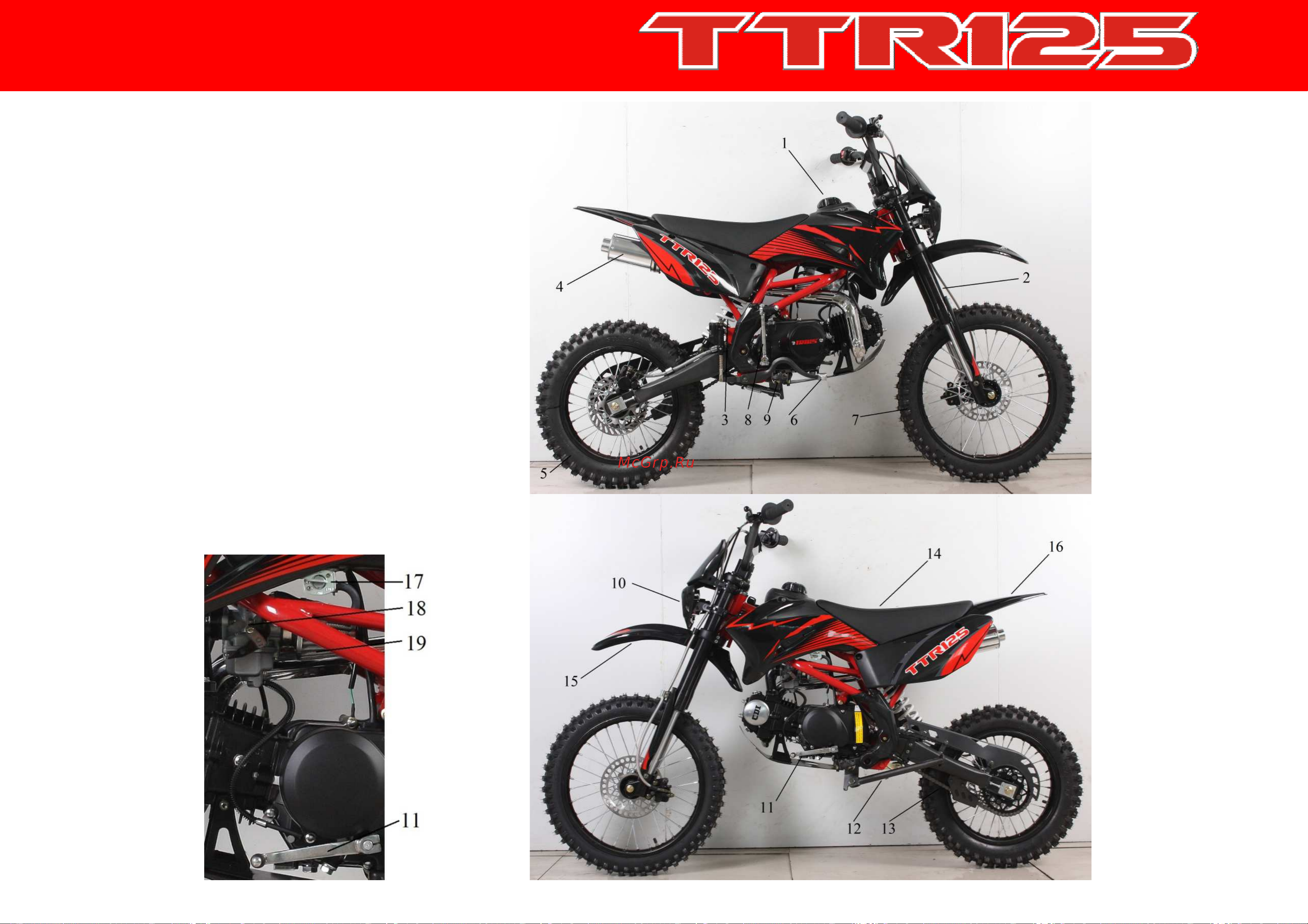 IRBIS MOTORS IRBIS TTR 125 [14/42] Устройство мотоцикла