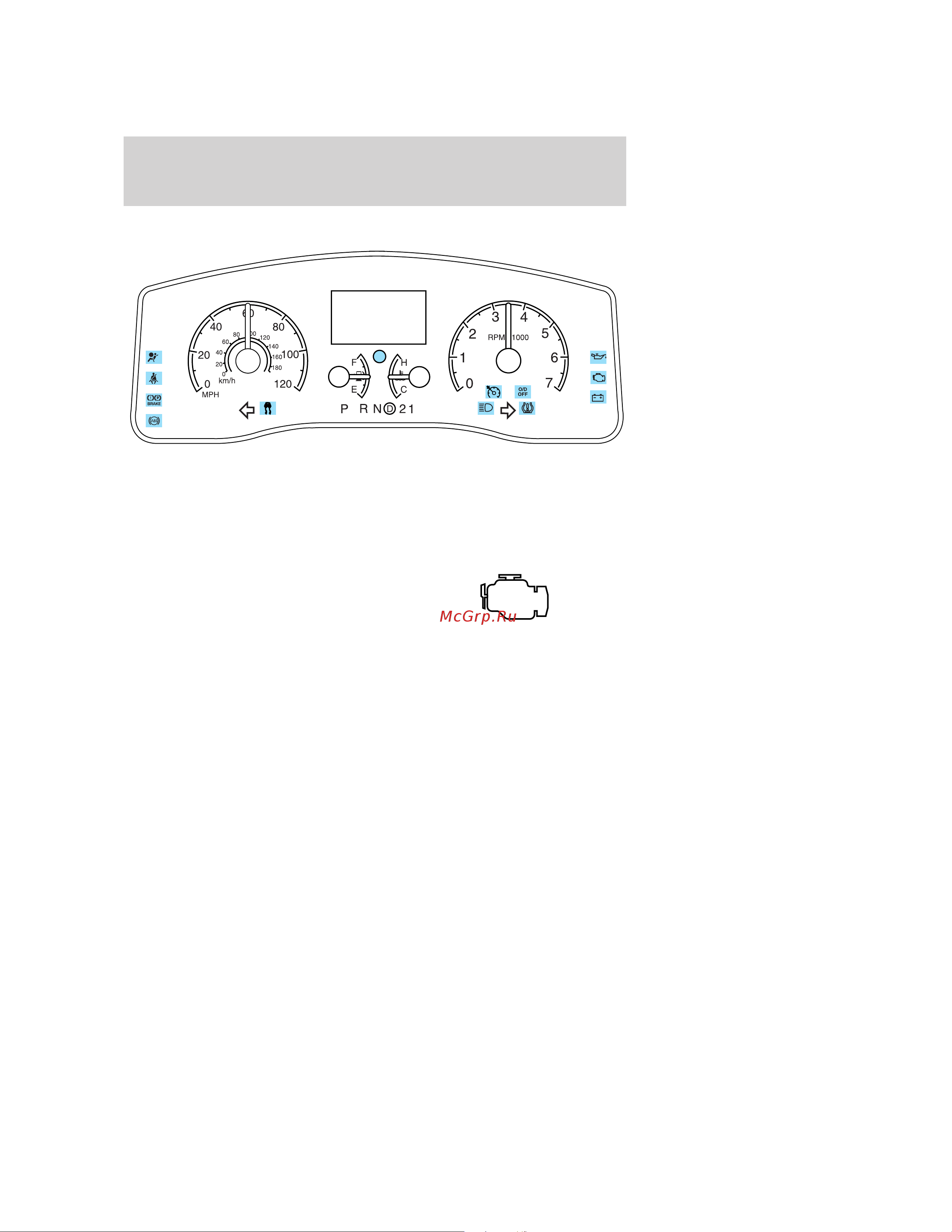 Lincoln Town Car (2008) [10/273] Warning lights and chimes