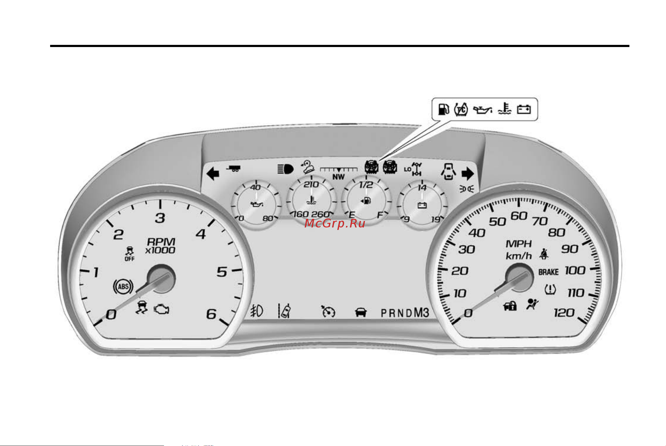 GMC SIERRA 2500HD Denali (2015) [118/437] Instrument cluster