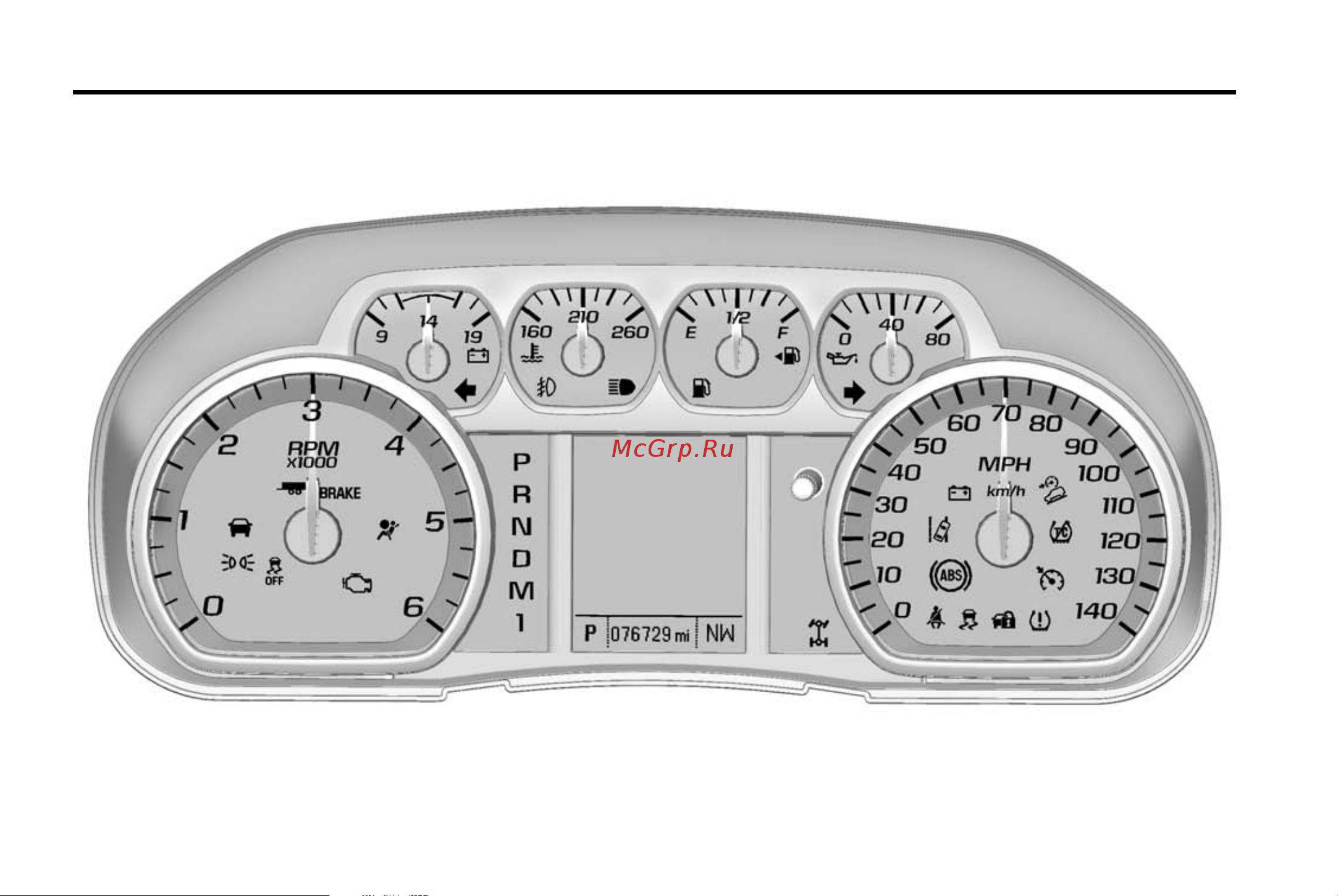 GMC SIERRA 1500 (2015) [147/537] Instrument cluster