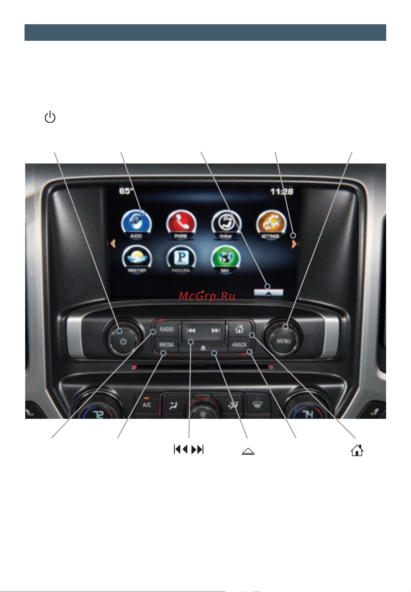 GMC SIERRA 1500 DENALI (2014) UM [12/20] Gmc intellilink radio with 8 inch color scree