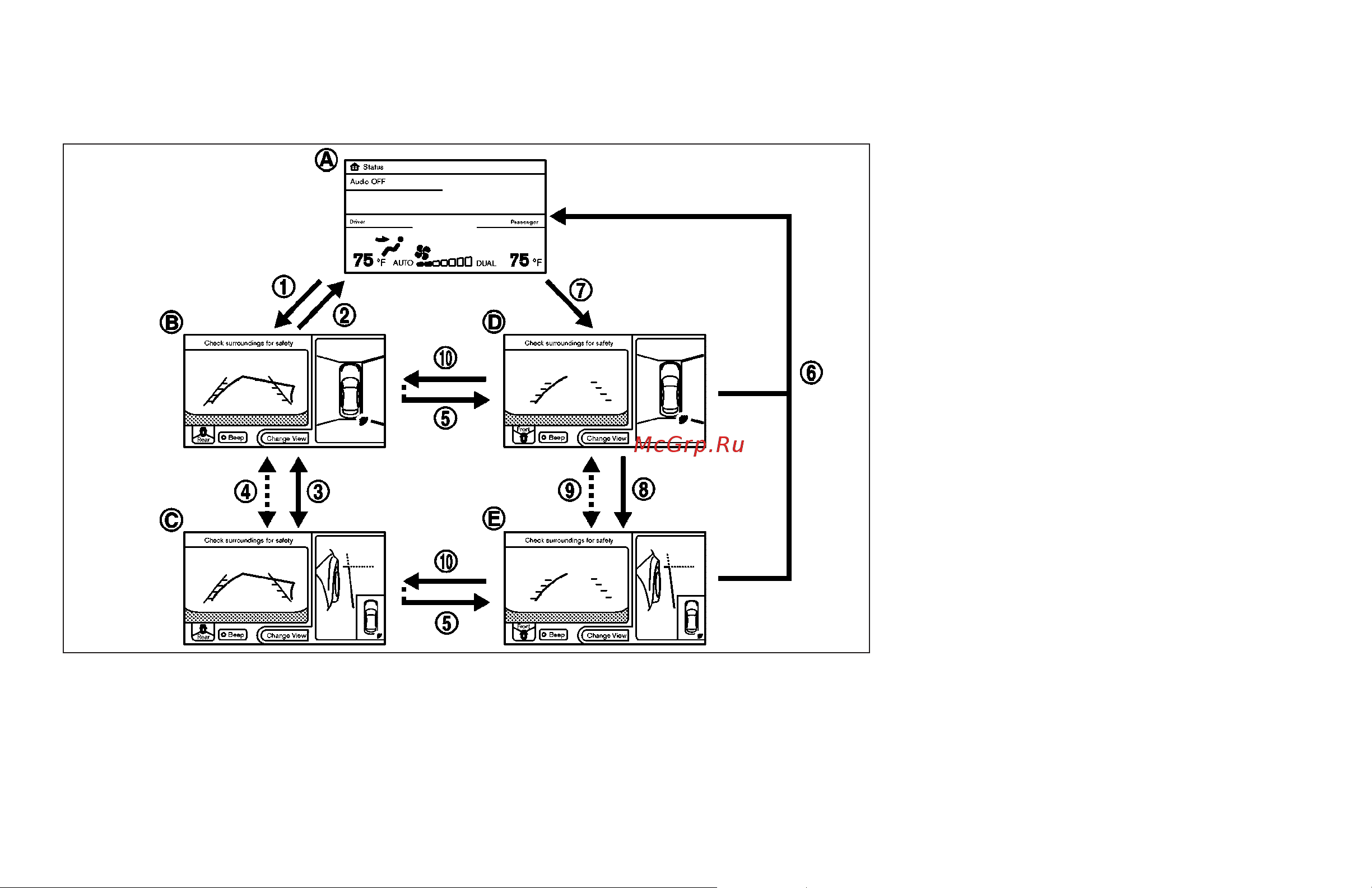 Infiniti EX35 (2008) [182/448] How to switch the display