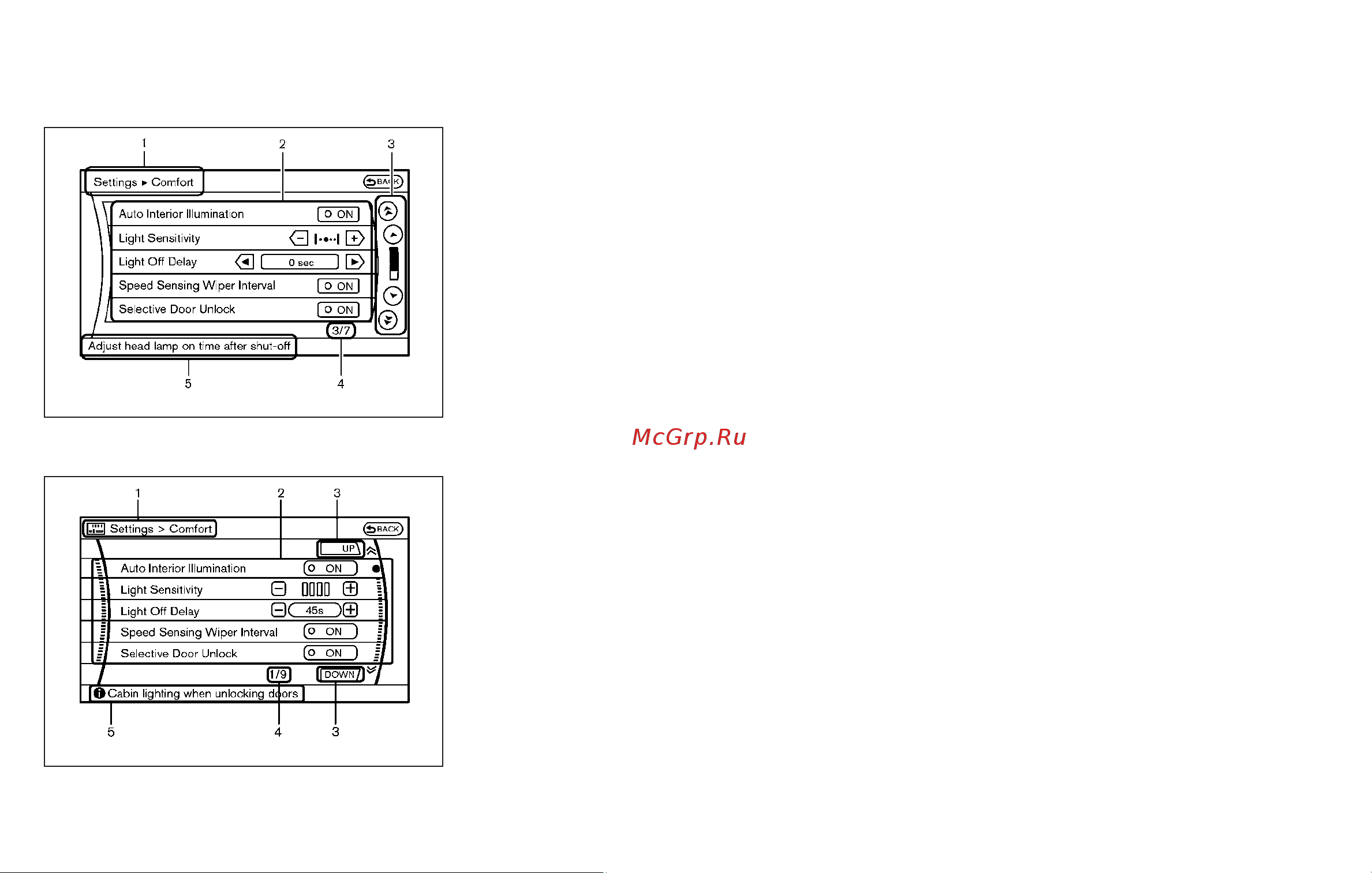 Infiniti M37 (2011) [168/488] How to select menus on the screen