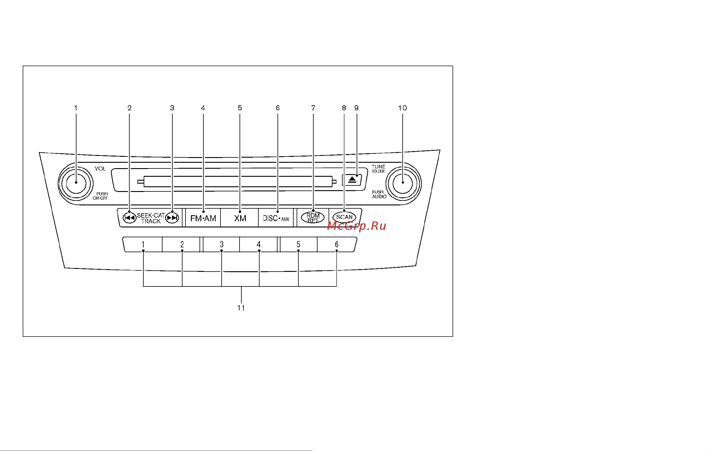 Infiniti M37 (2011) [219/488] Audio main operation
