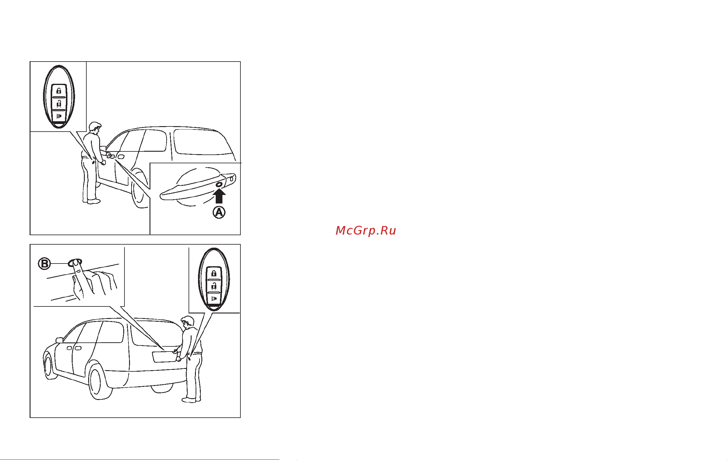 Infiniti FX50 (2009) [148/486] Locking doors and fuel filler door