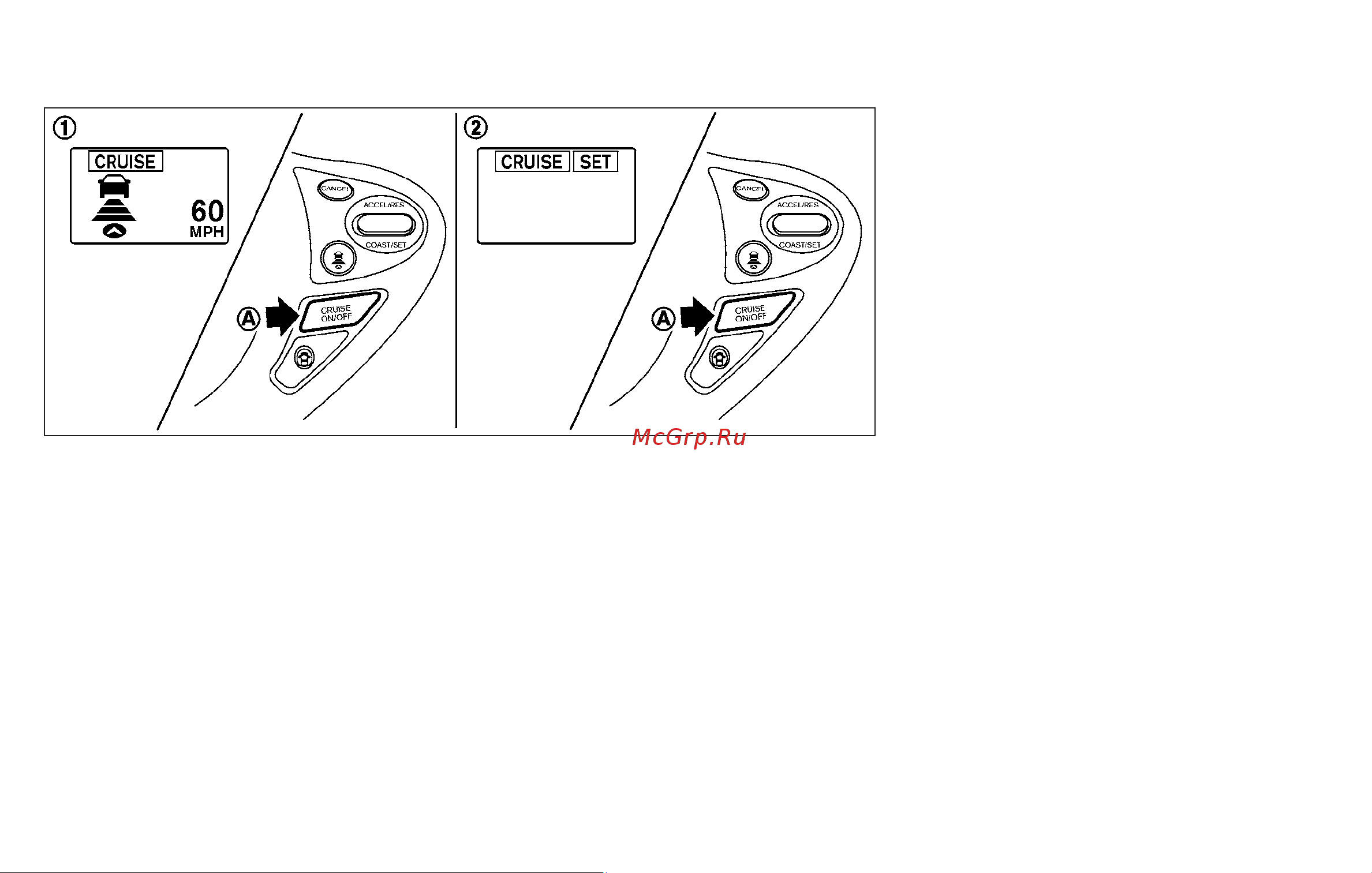 Infiniti FX35 (2010) [349/508] Selecting the vehicle to vehicle distance control mode