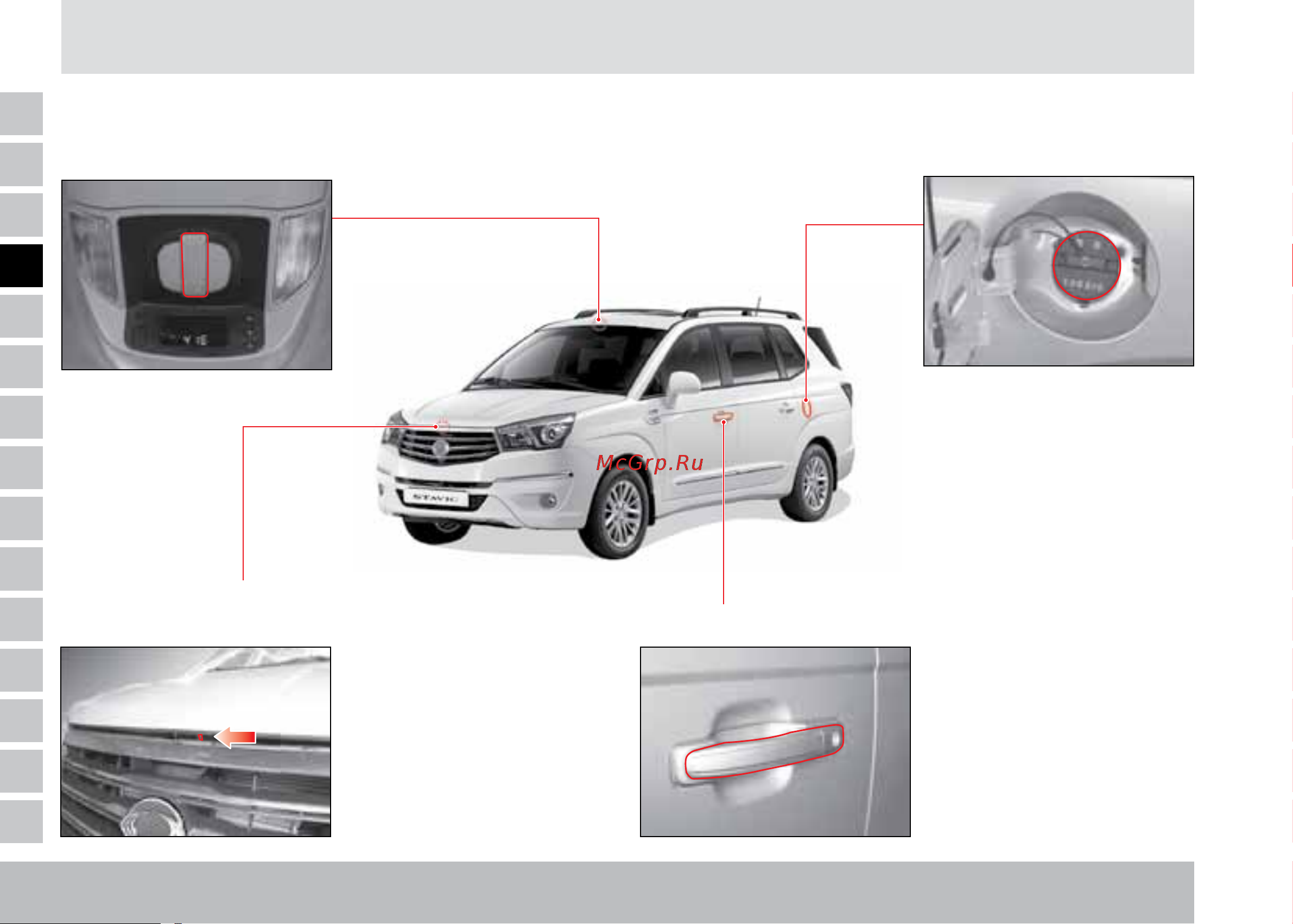 SSANGYONG Stavic [66/338] Рычаг привода защелки замка капота наружная ручка замка двери