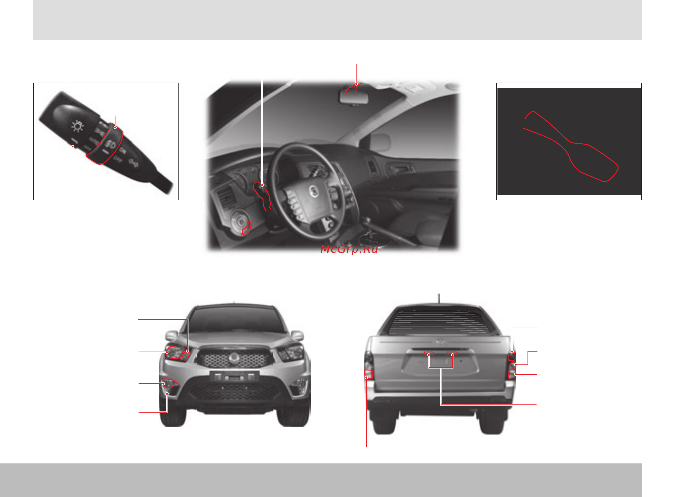 SSANGYONG Actyon Sports (2012-) [82/326] Переключатель света