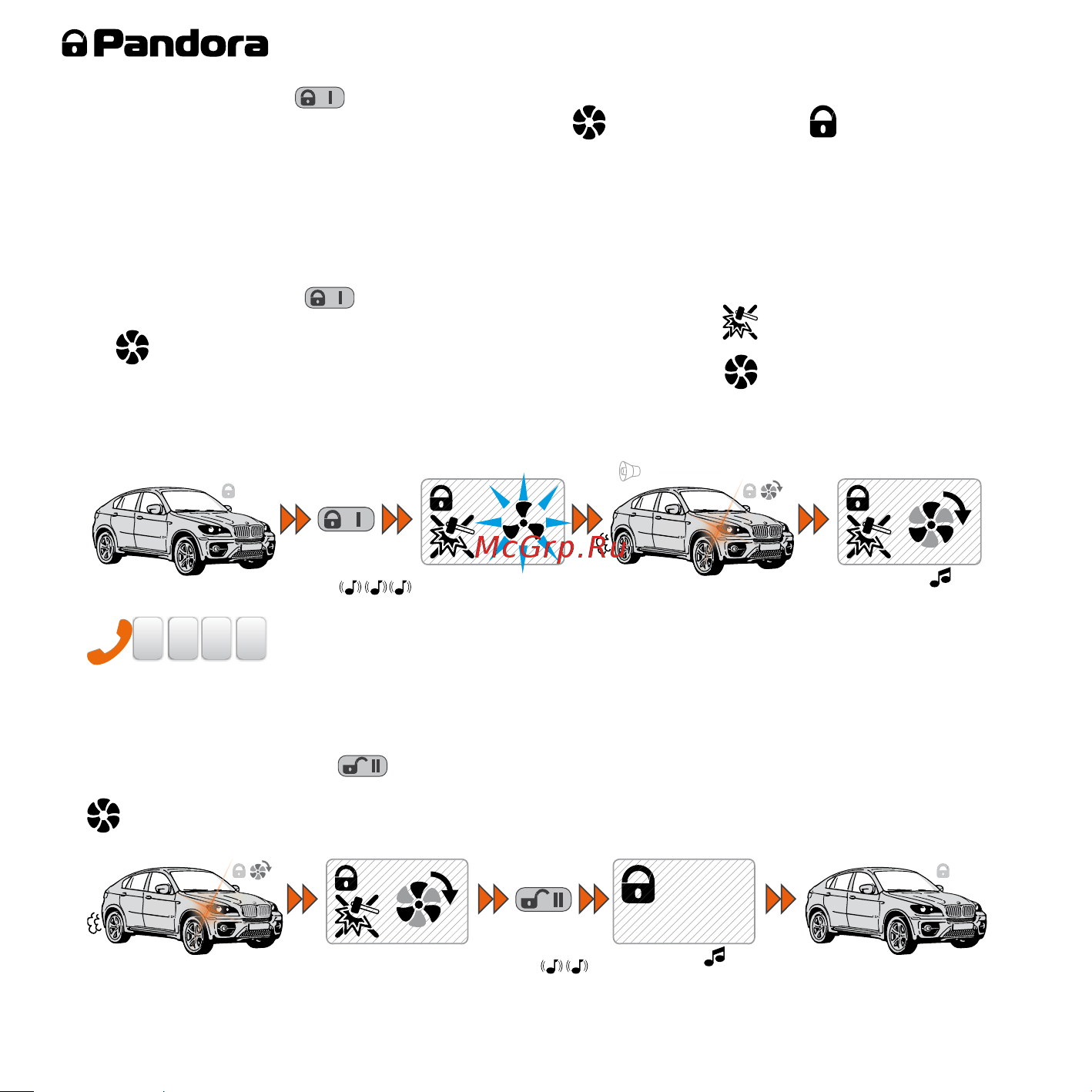 AlarmTrade PANDORA DXL 3970 [20/60] Дистанционный запуск двигателя