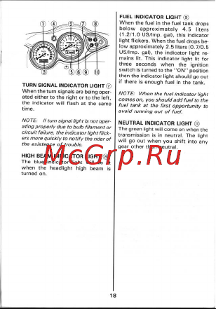 Suzuki TL1000S Руководство по эксплуатации онлайн [19/89] 755302