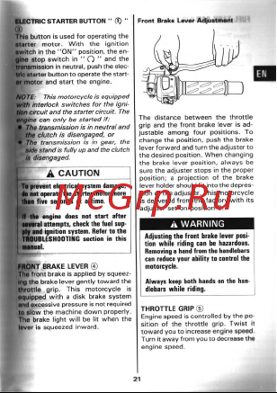 Suzuki TL1000S Руководство по эксплуатации онлайн [22/89] 755302