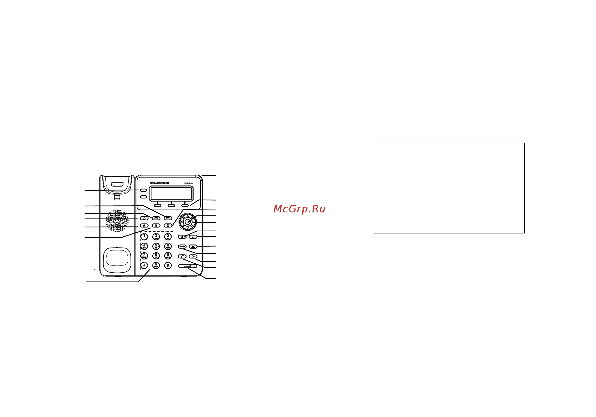 Grandstream GXP-1620 [7/25] Http arttel ru shop ip telefony ip telefon grandstream gxp1620