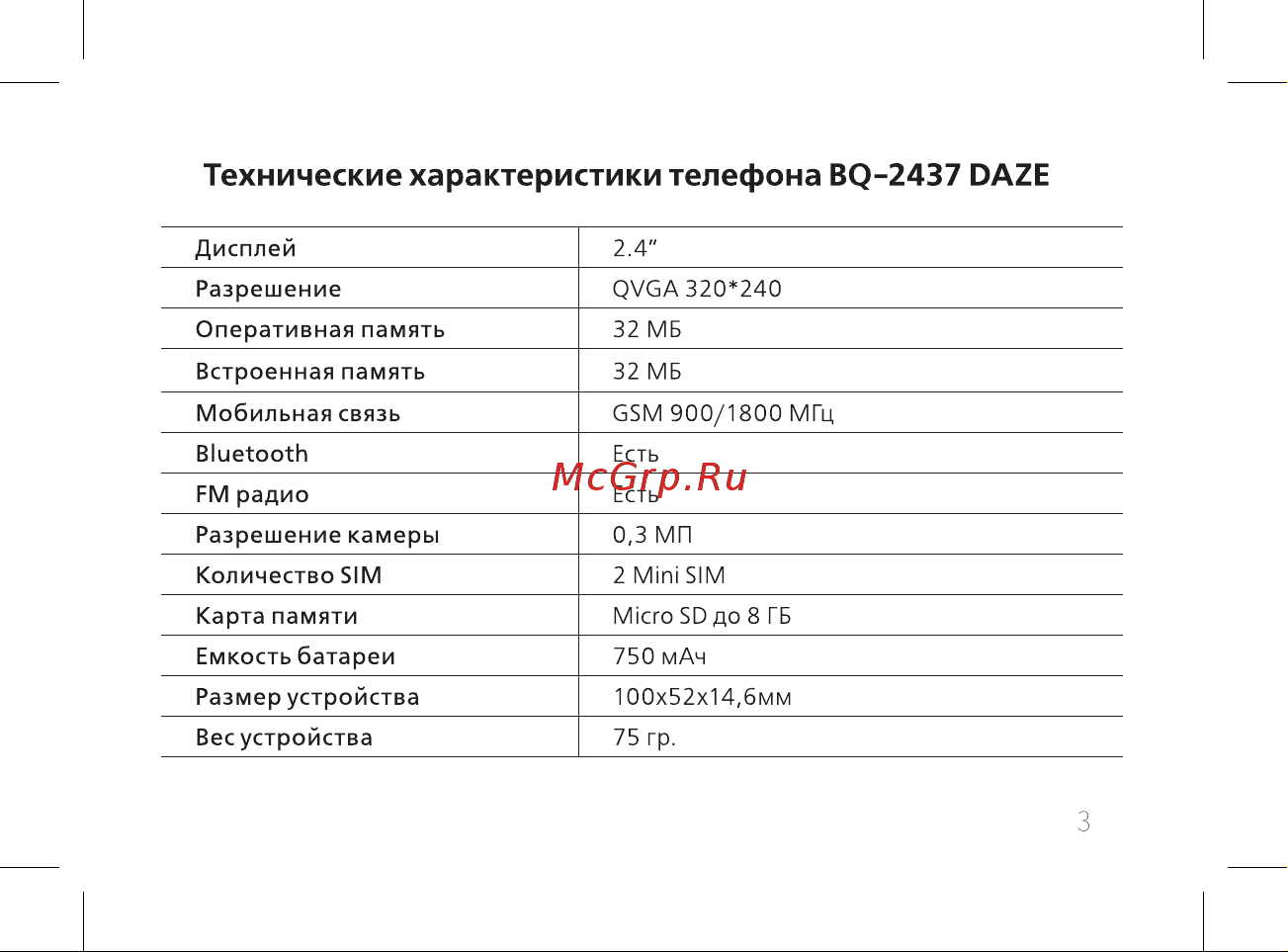 BQ 2437 Daze Руководство по эксплуатации онлайн [5/54] 755566