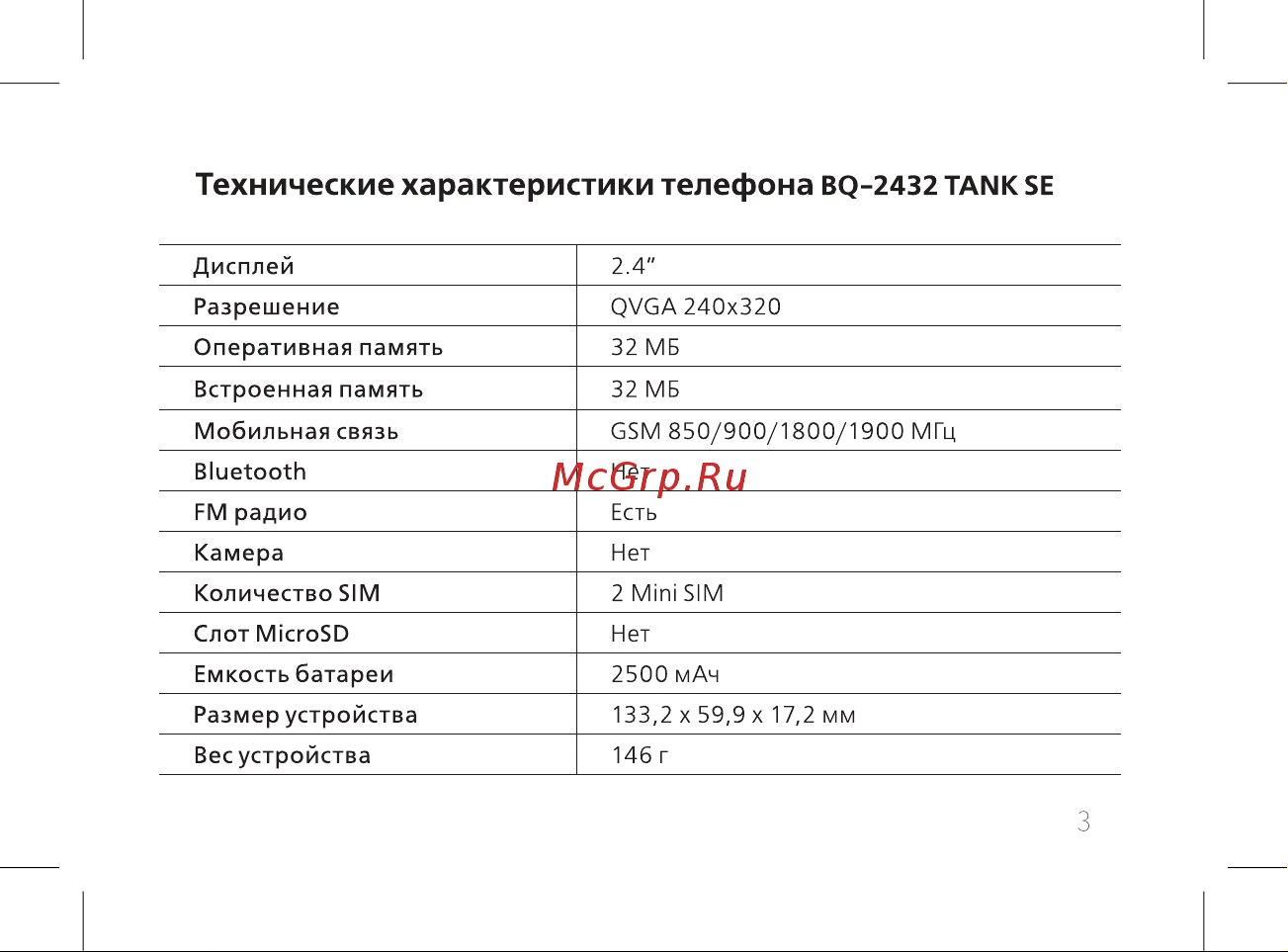 BQ BQ-2432 Tank SE Military Руководство по эксплуатации онлайн [5/48] 755644