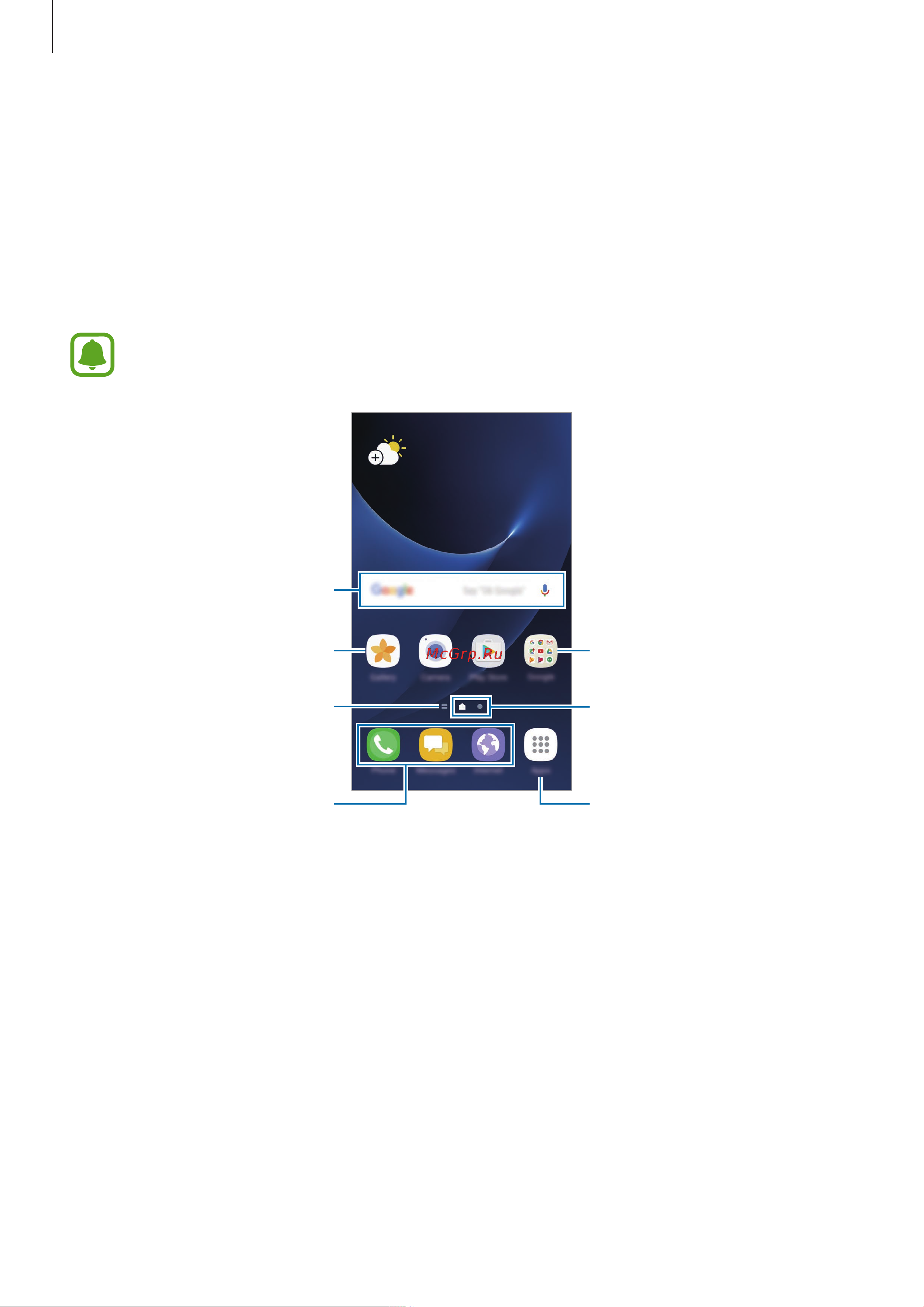 Samsung Galaxy S7 32Gb (SM-G930FD) [33/184] Главный экран