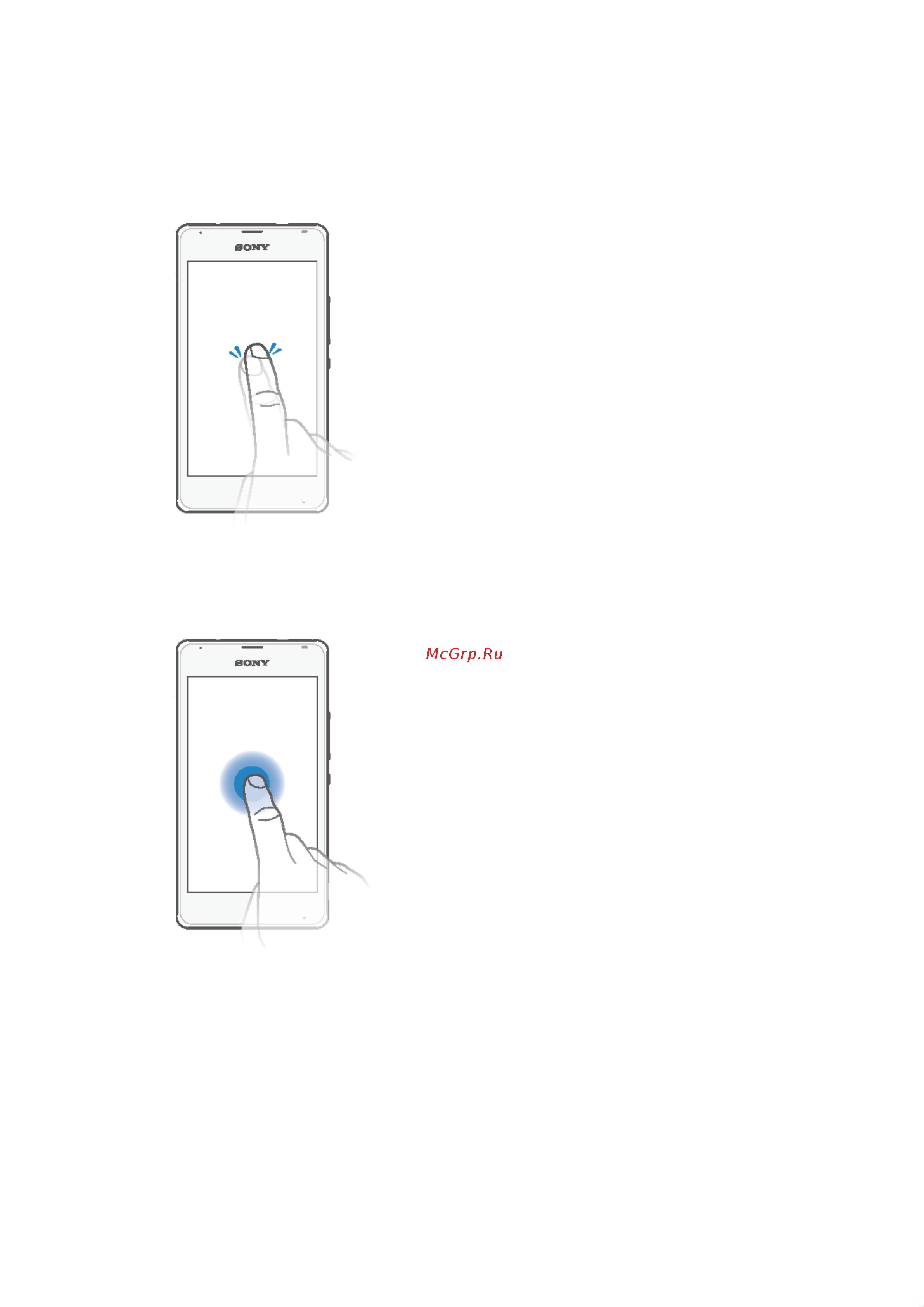 Sony Xperia E1 D2005 [11/101] Использование сенсорного экрана