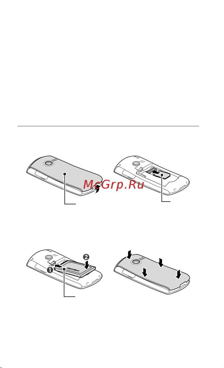 Samsung Monte Bar (GT-C3200) [11/78] Сборка телефона и подготовка к работе