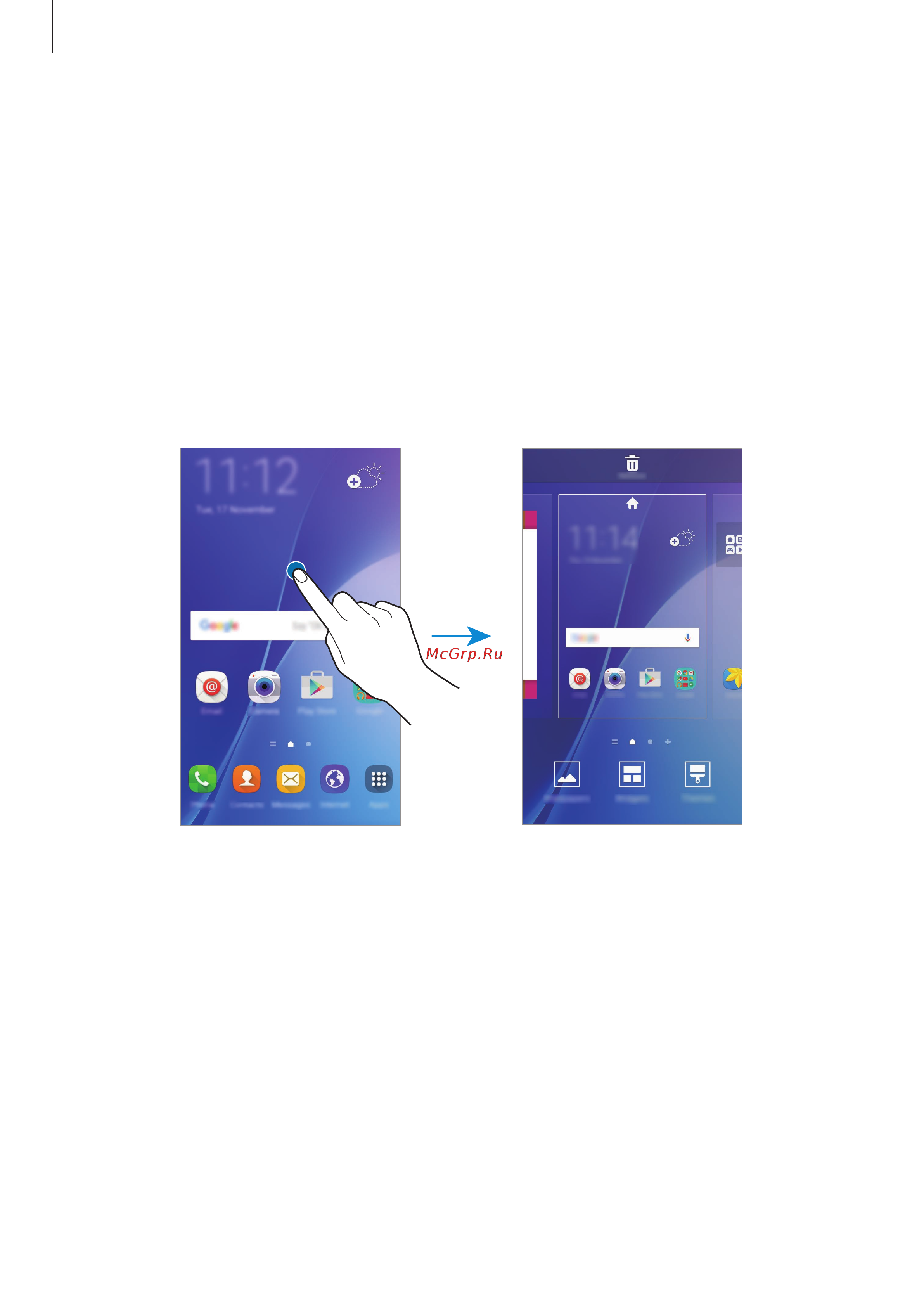 Samsung Galaxy A3 (SM-A310F) [20/102] Параметры главного экрана