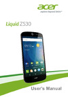 Acer Liquid Z530 LTE 16Gb Руководство по эксплуатации