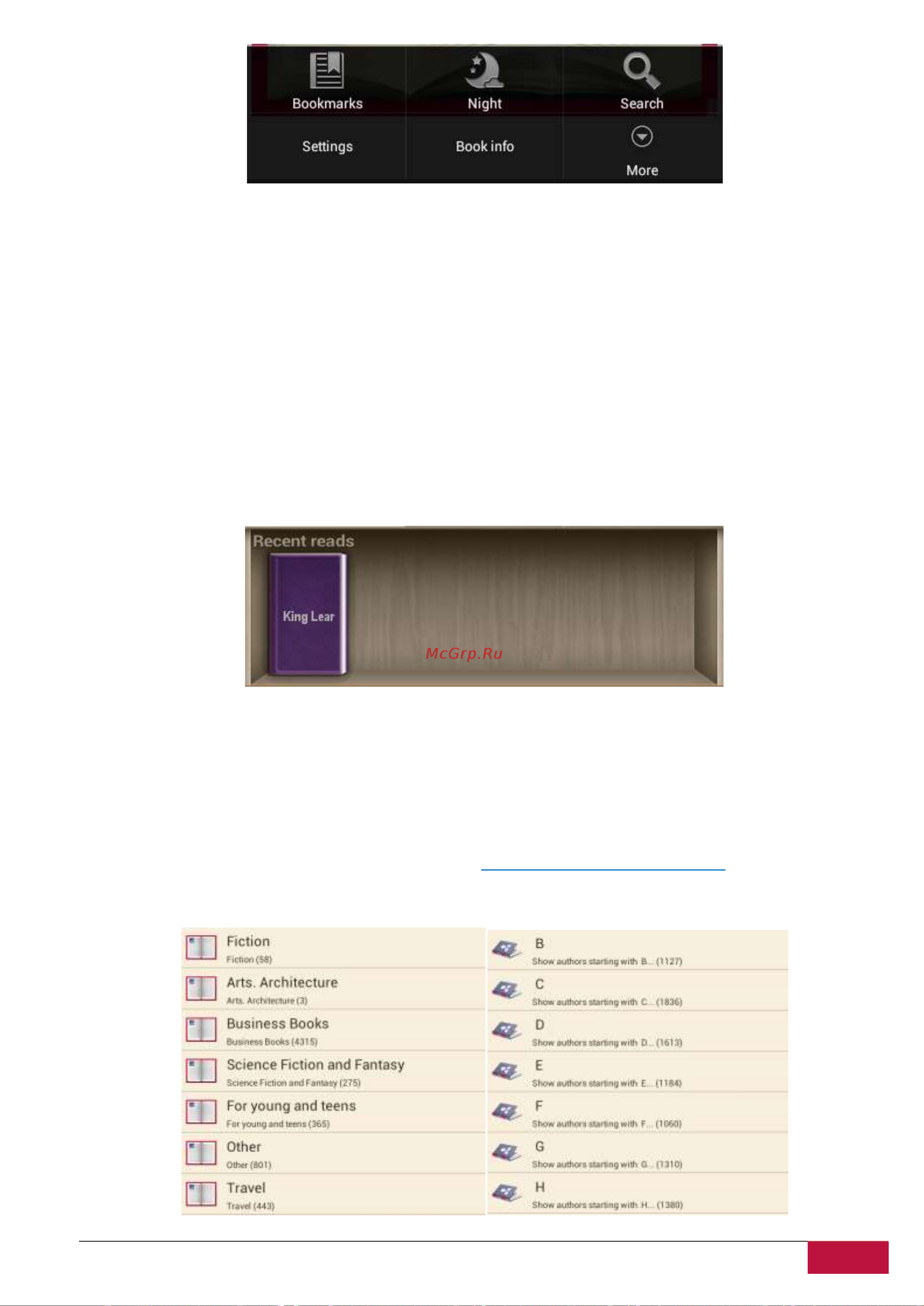Prestigio MultiPhone 4040 DUO PAP4040DUO [66/69] Работа с магазином книг