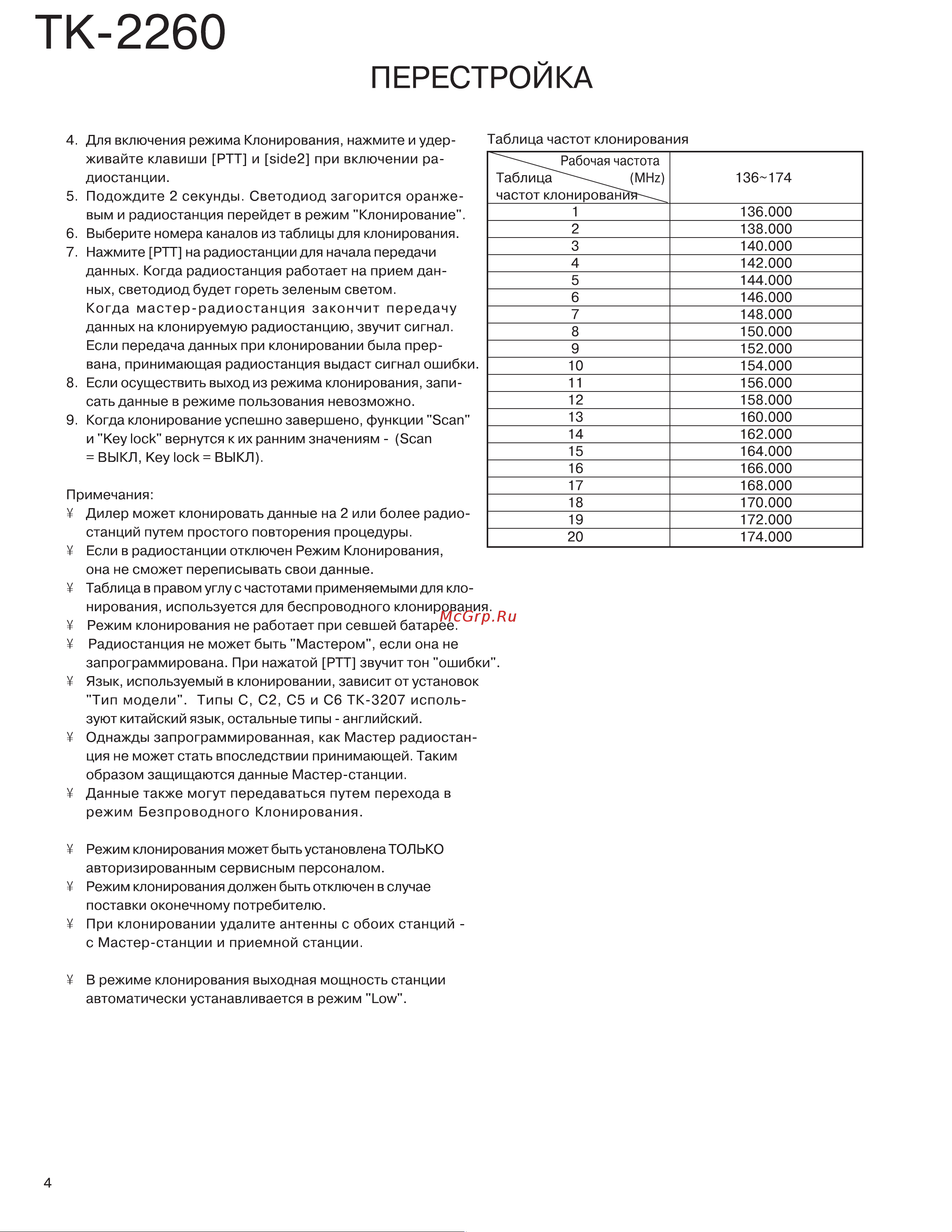 Kenwood TK-2260 Руководство по эксплуатации онлайн [4/43] 756771